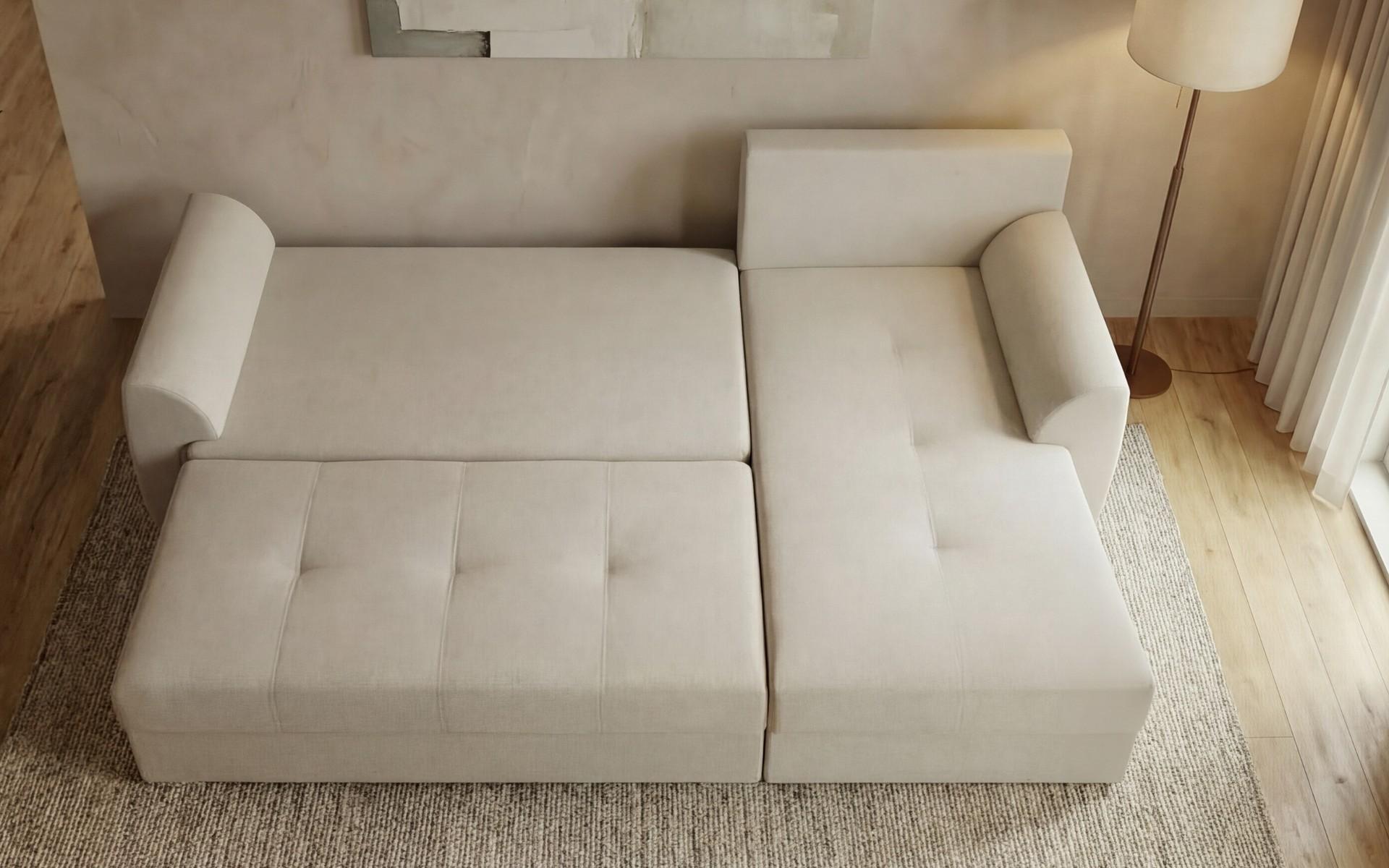 Coltar extensibil Deman Prime, bej deschis + bej  3