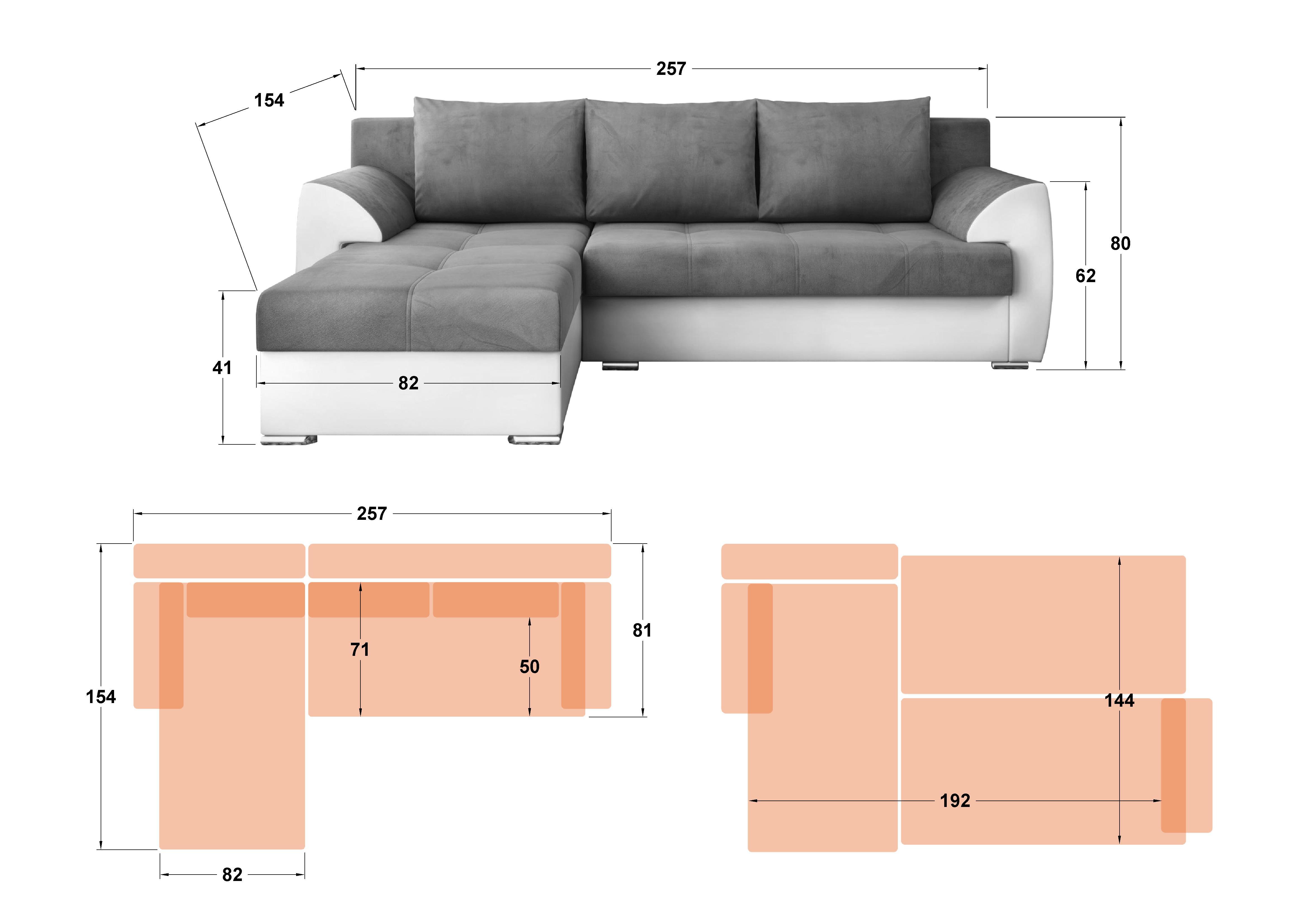 Coltar extensibil Deman, bej + piele maro  2
