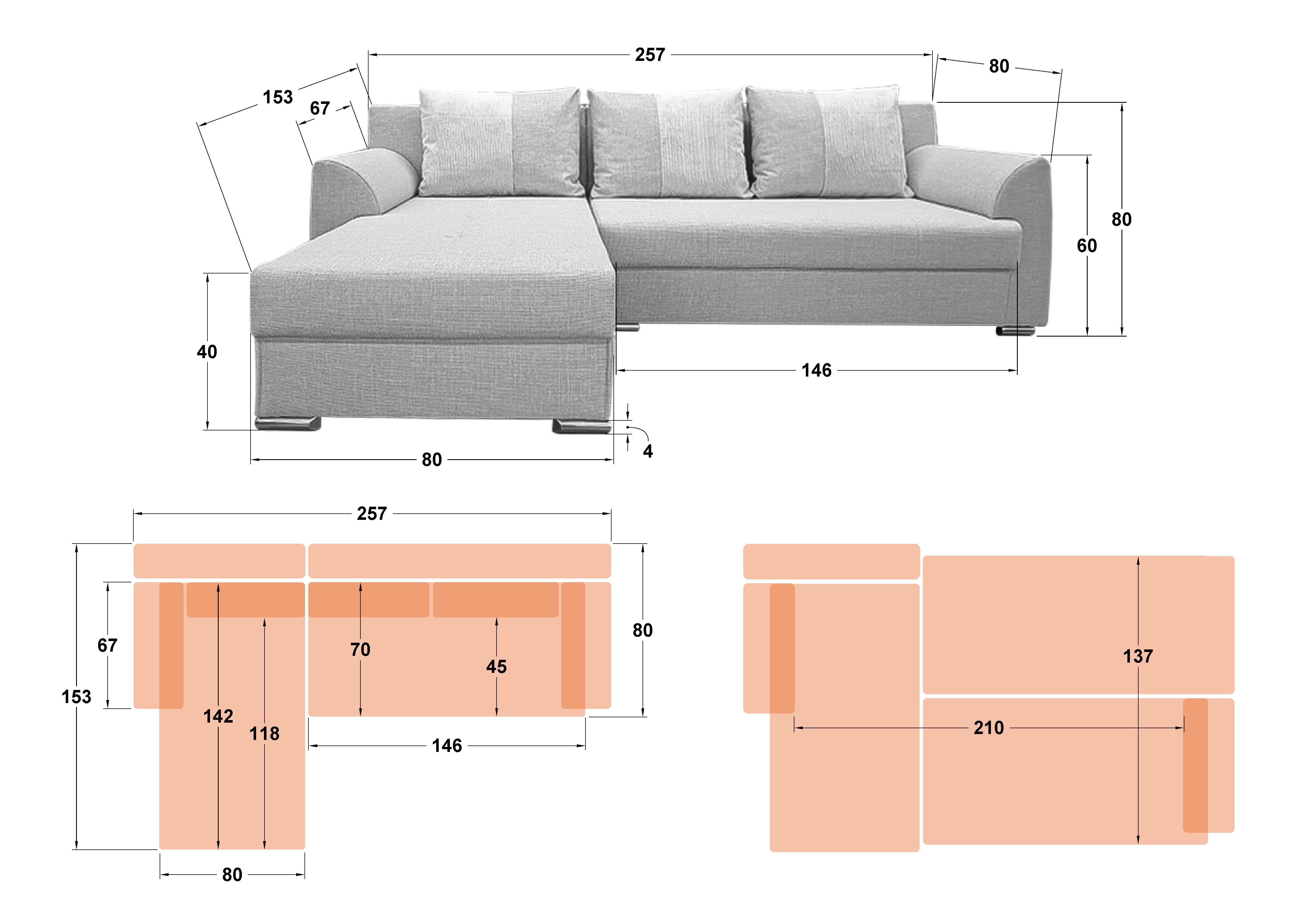 Coltar extensibil Deman Prime, bej deschis + bej  2