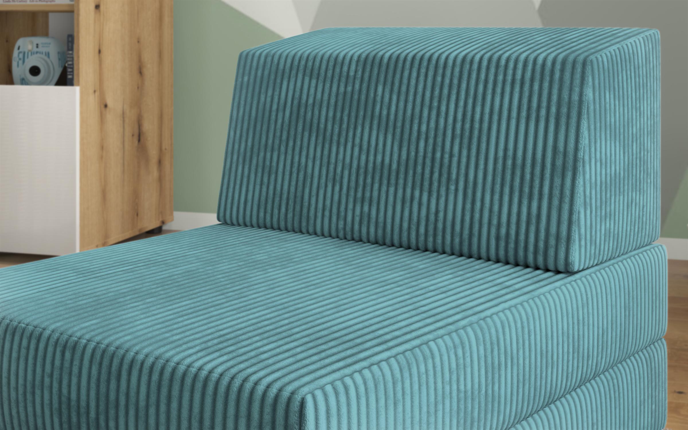 Fotoliu extensibil Cris, turcoaz  4