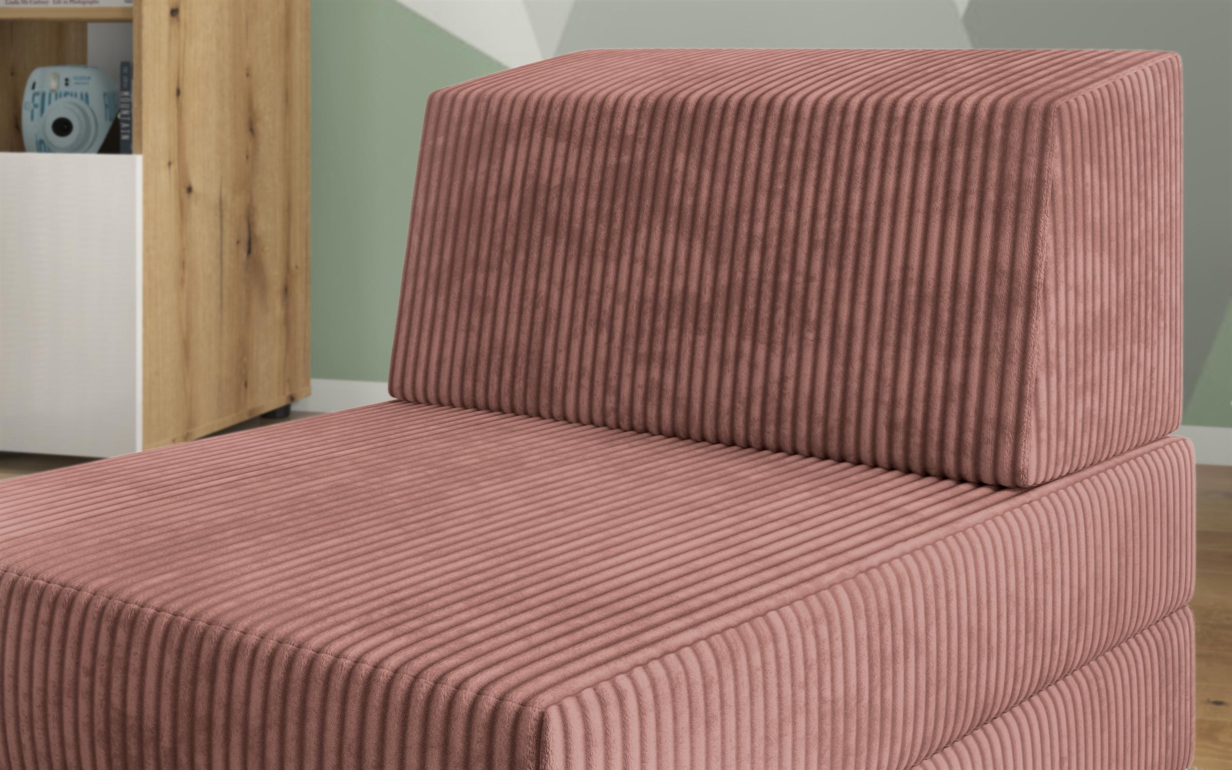 Fotoliu extensibil Cris, roz  3