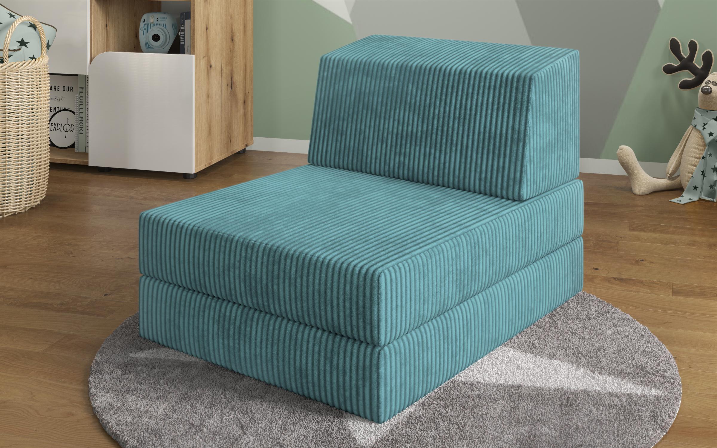 Fotoliu extensibil Cris, turcoaz  2