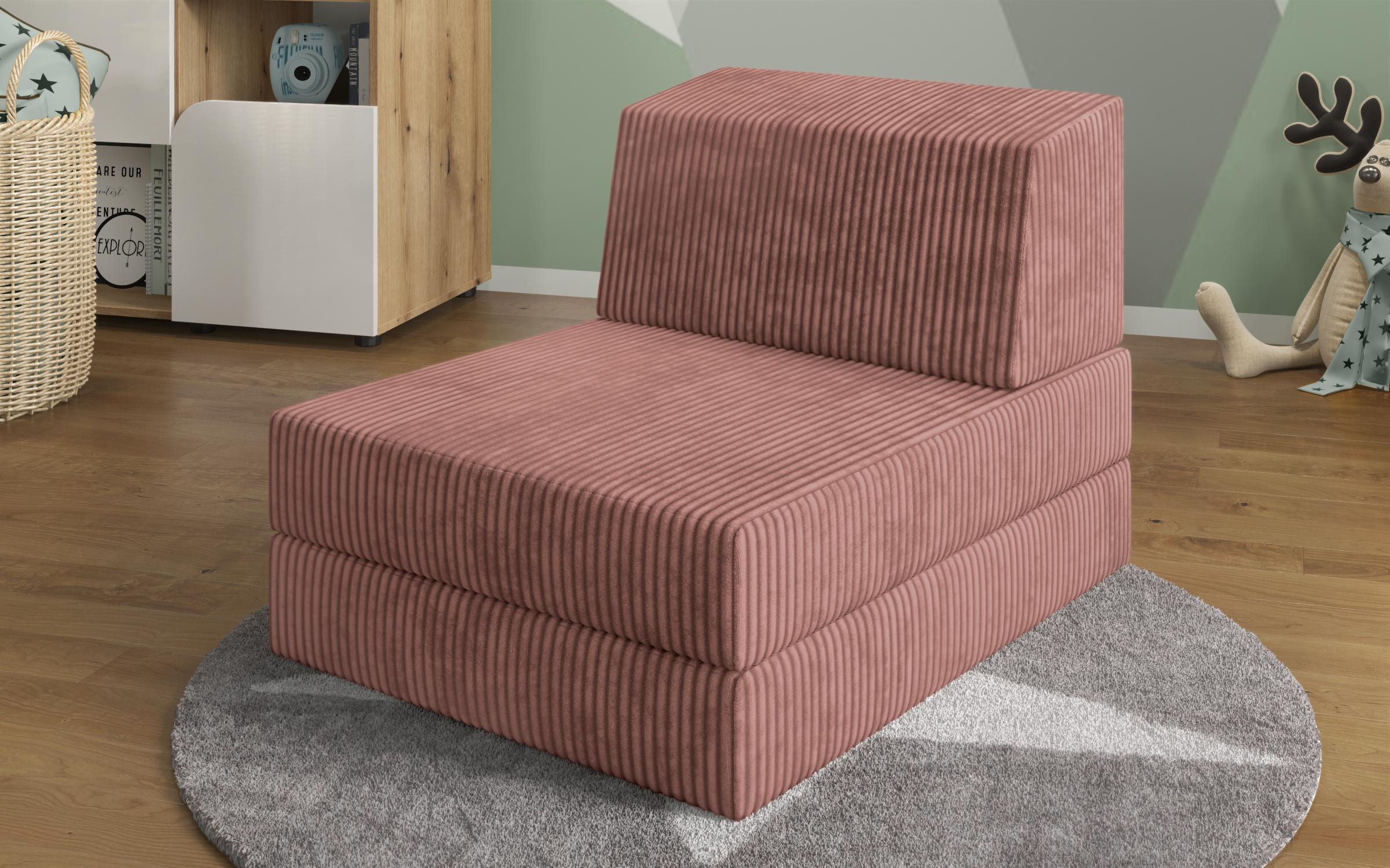 Fotoliu extensibil Cris, roz  2