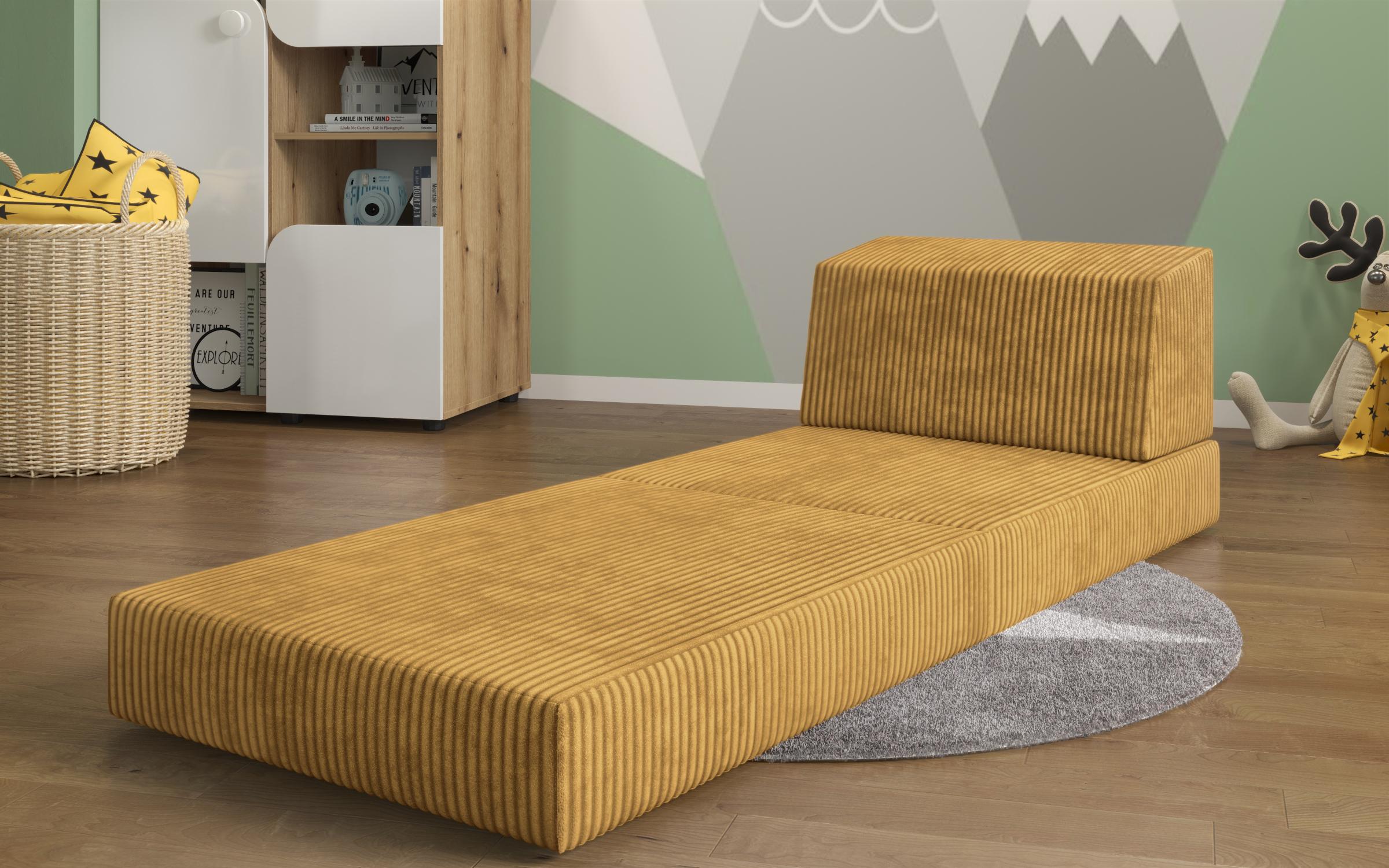 Fotoliu extensibil Cris, mustar  3