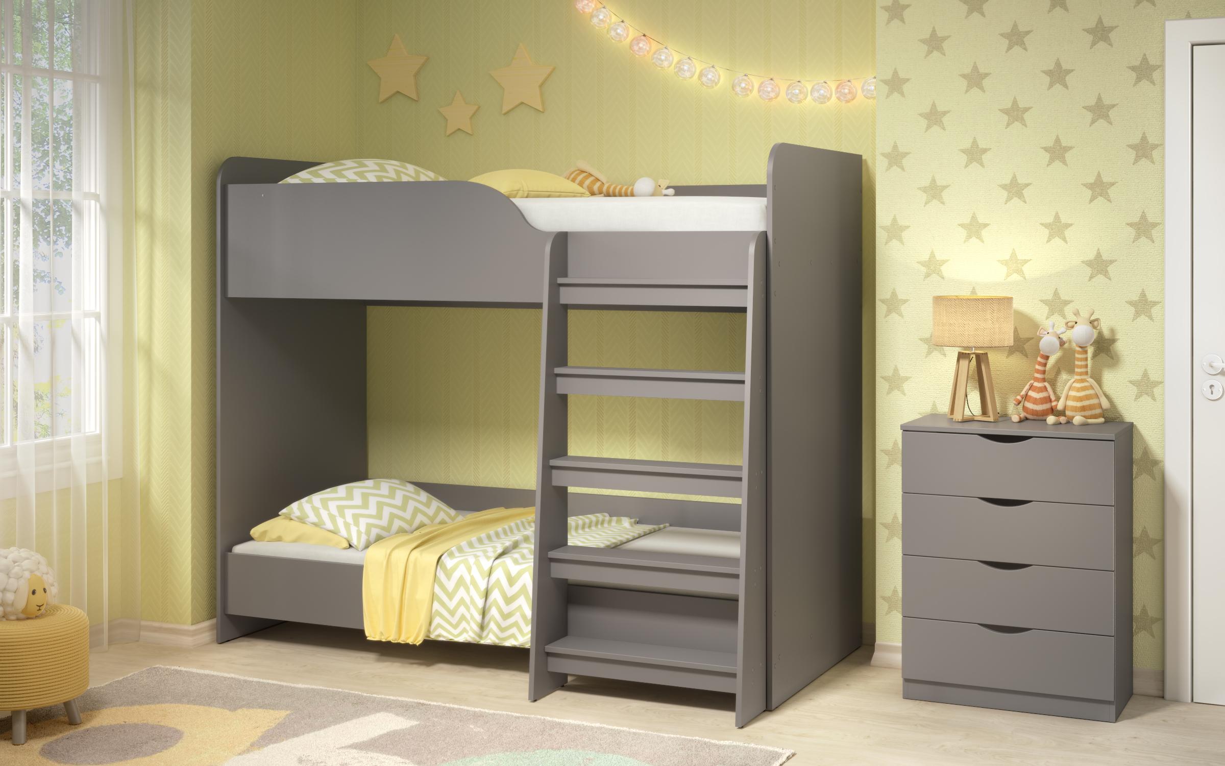 Comoda Sevi, gri grafit  4