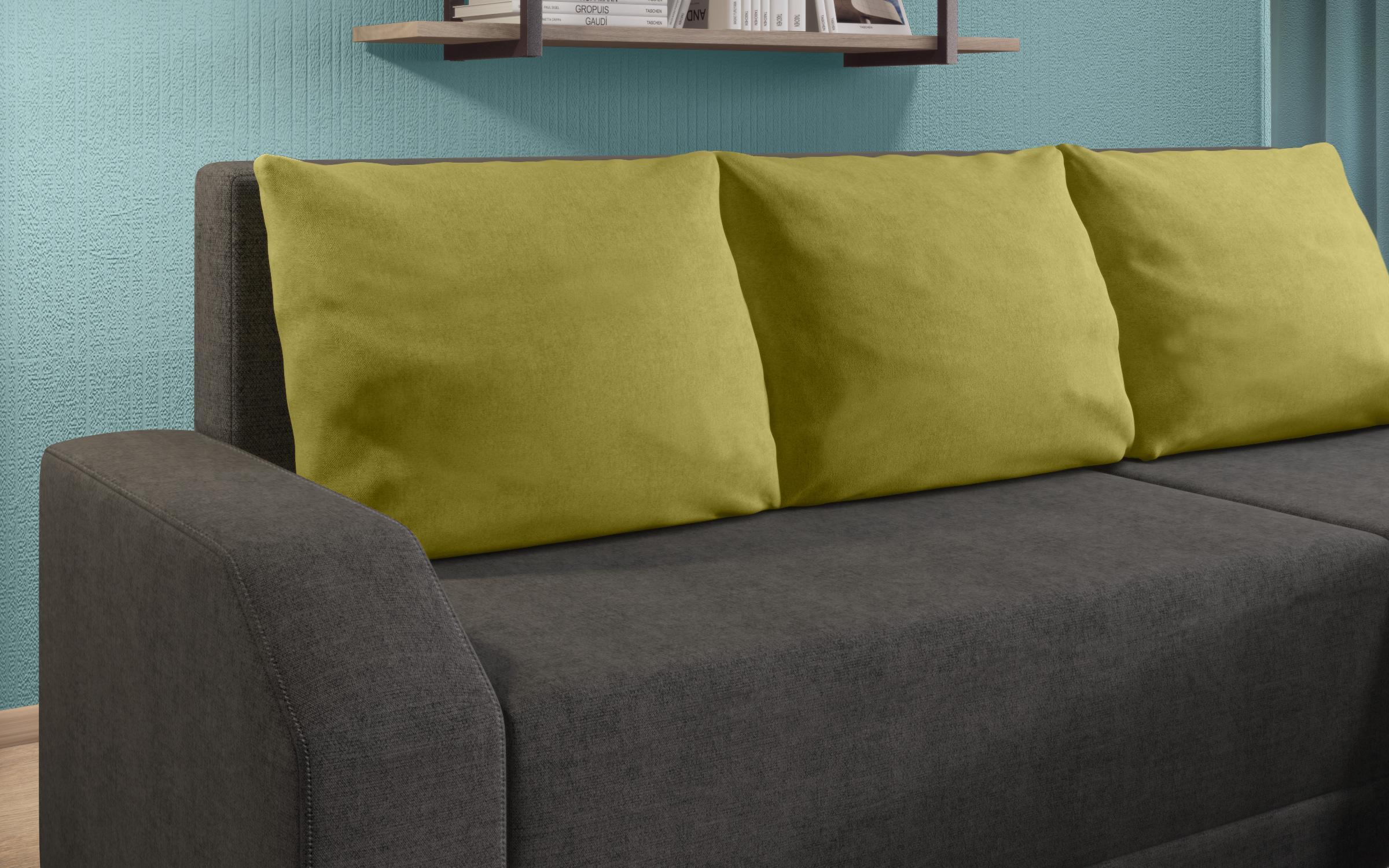 Coltar extensibil Adison M, gri + verde  6