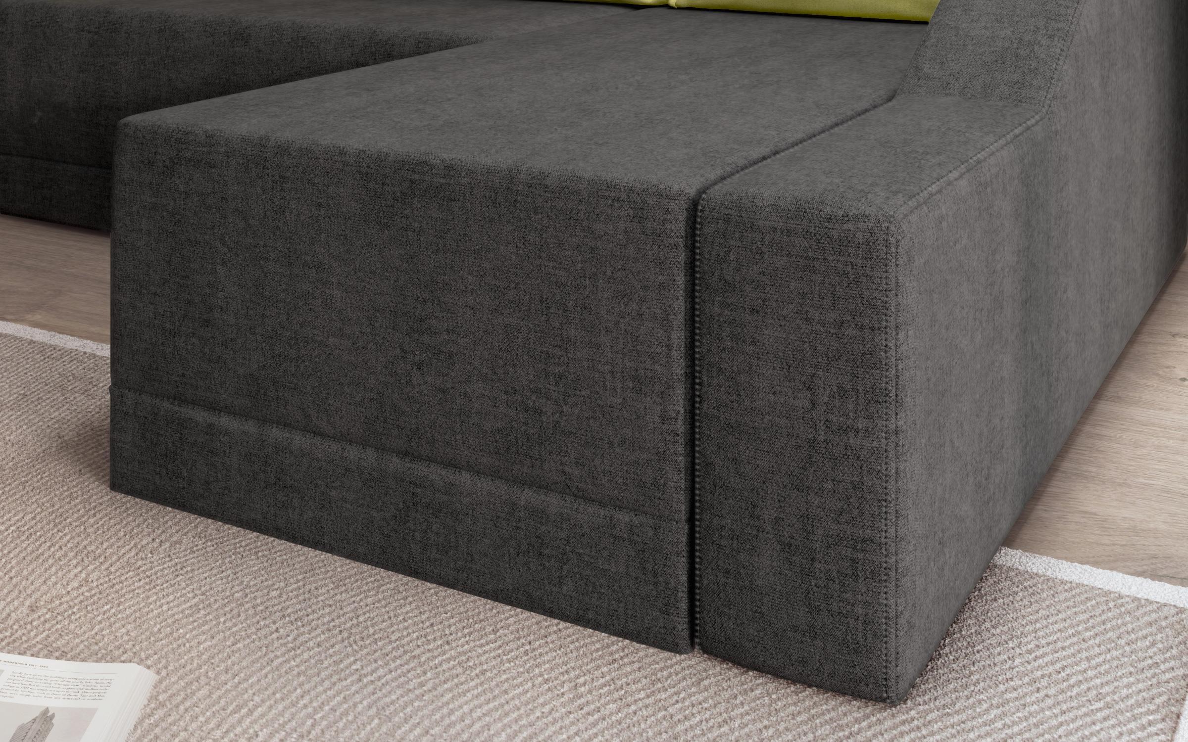 Coltar extensibil Adison M, gri + verde  7
