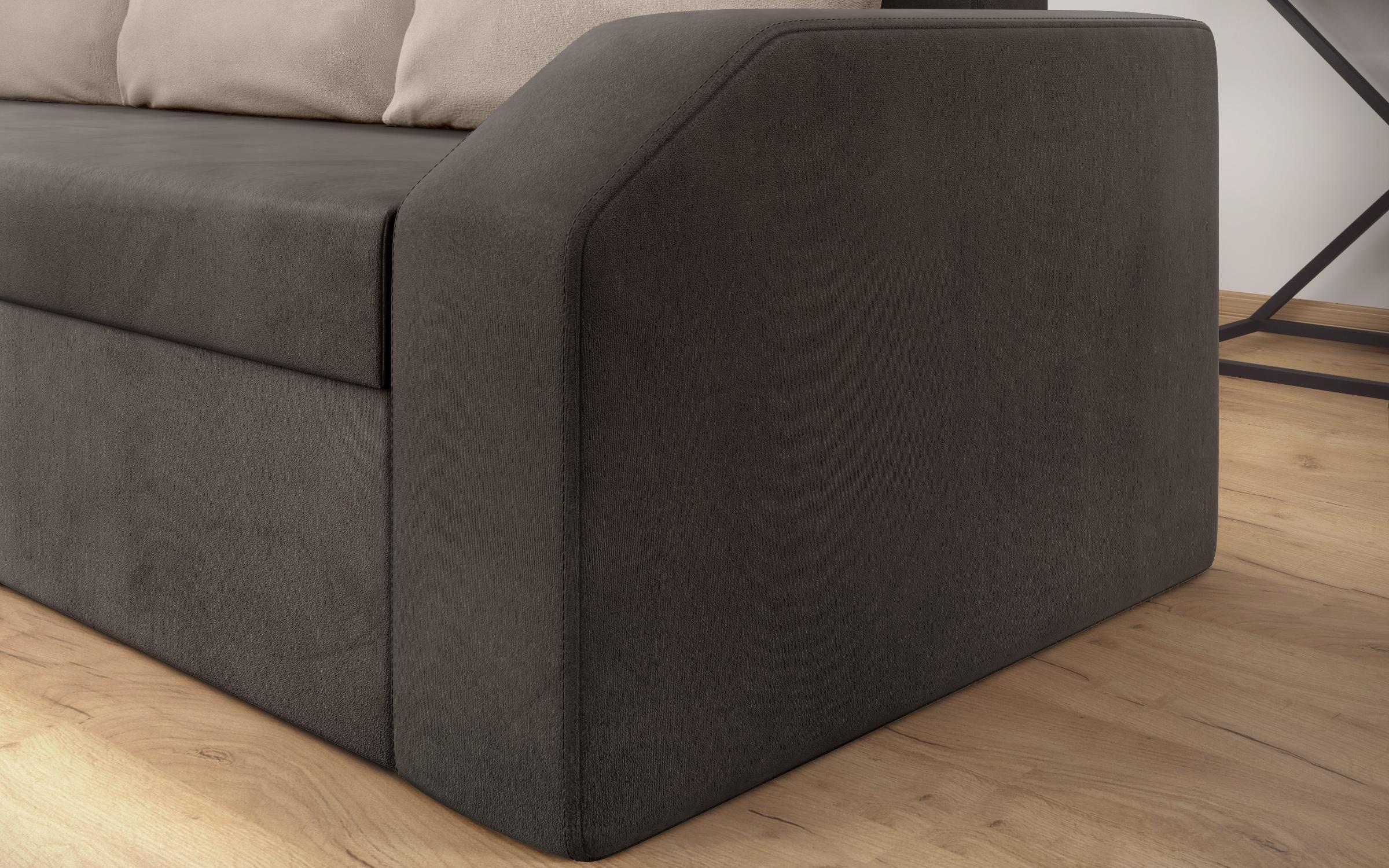 Canapea extensibila Adison XS, maro + bej  4