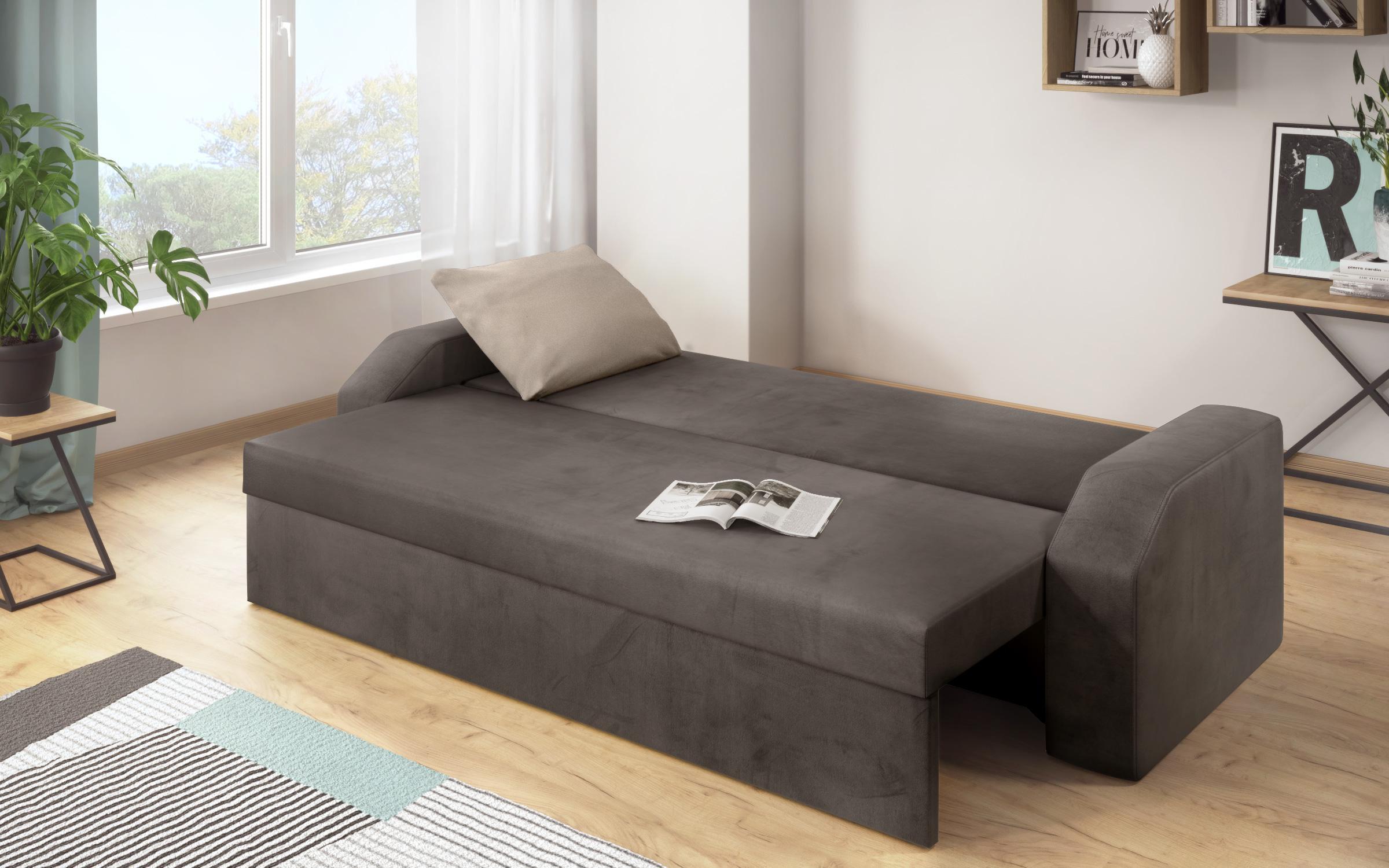 Canapea extensibila Adison XS, maro + bej  6
