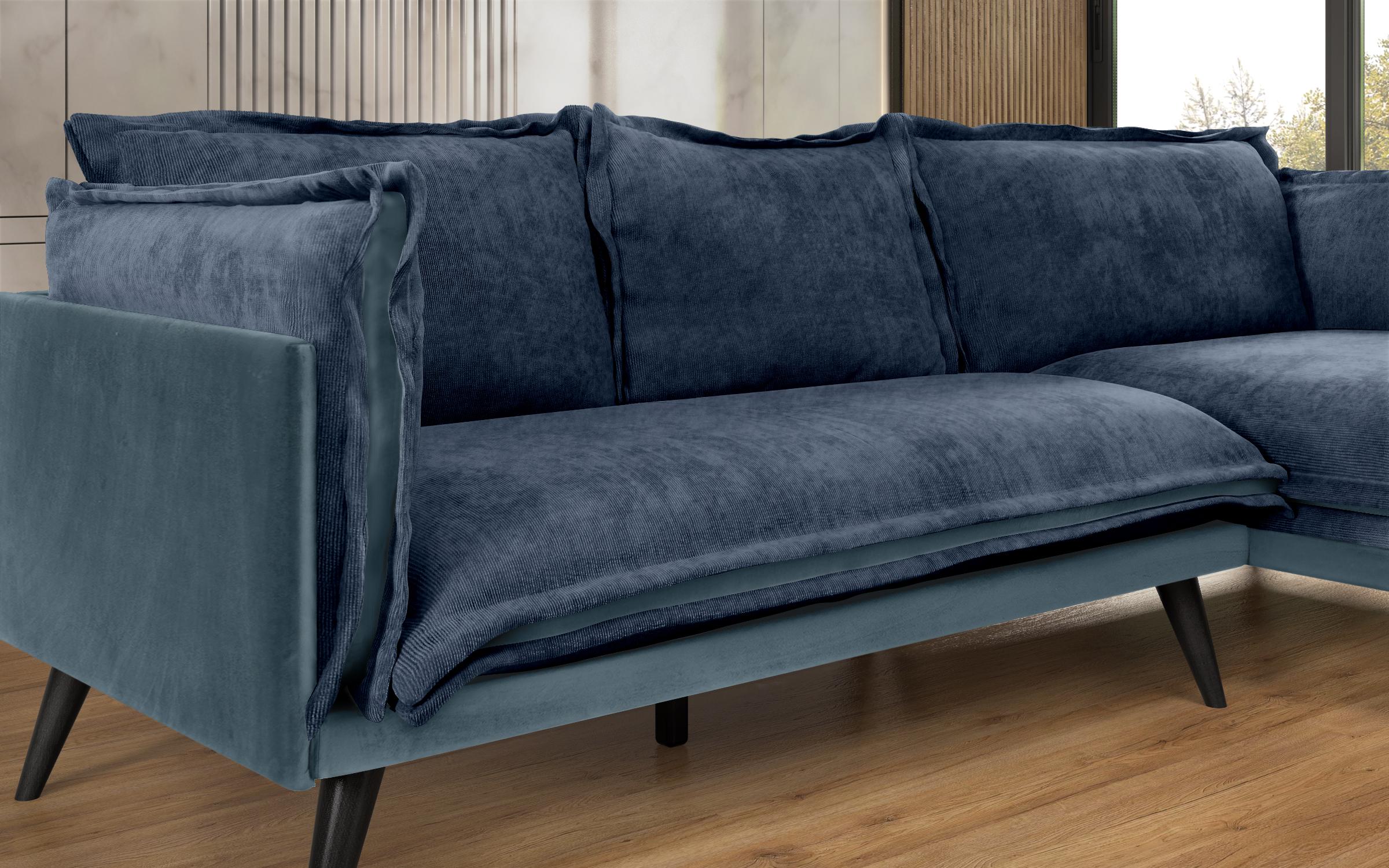 Coltar pentru living Alberto, albastru  6