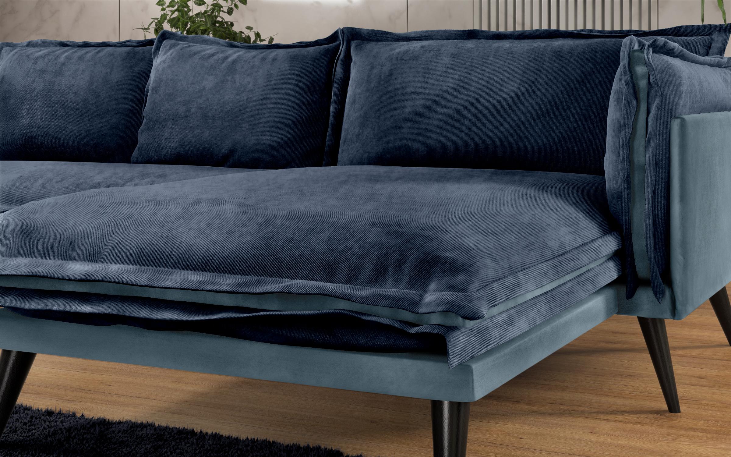 Coltar pentru living Alberto, albastru  7