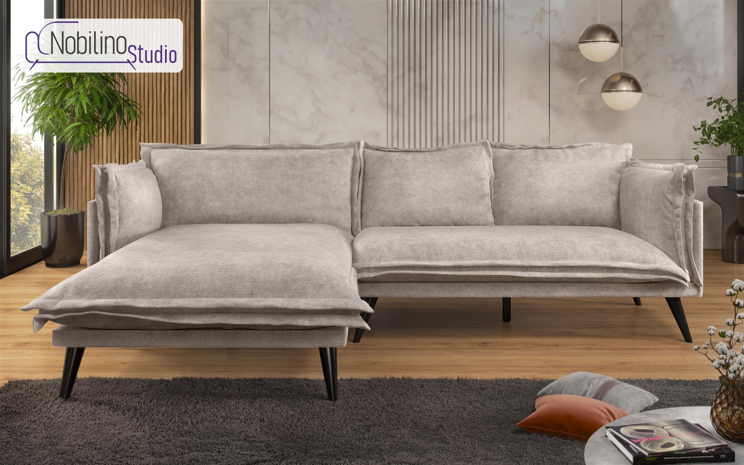 Угловой диван Альберто Extra, бежевый  1