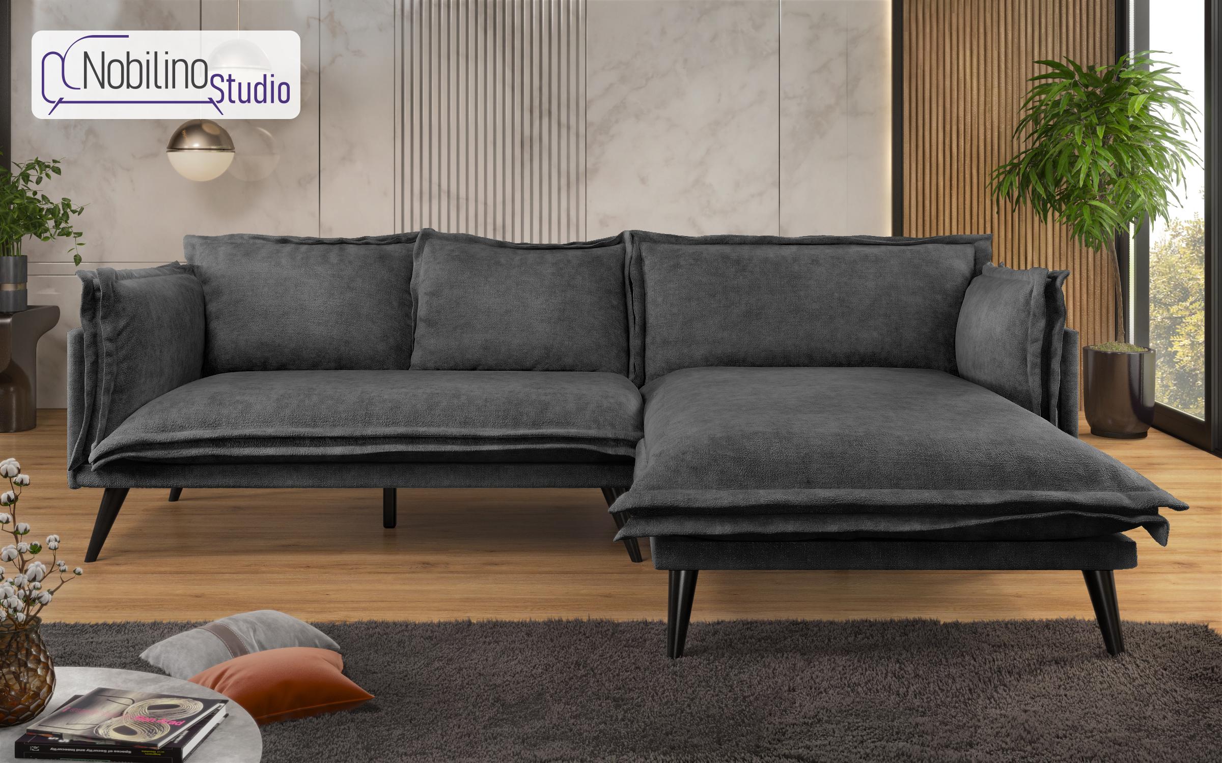 Угловой диван Альберто Extra, антрацит  1