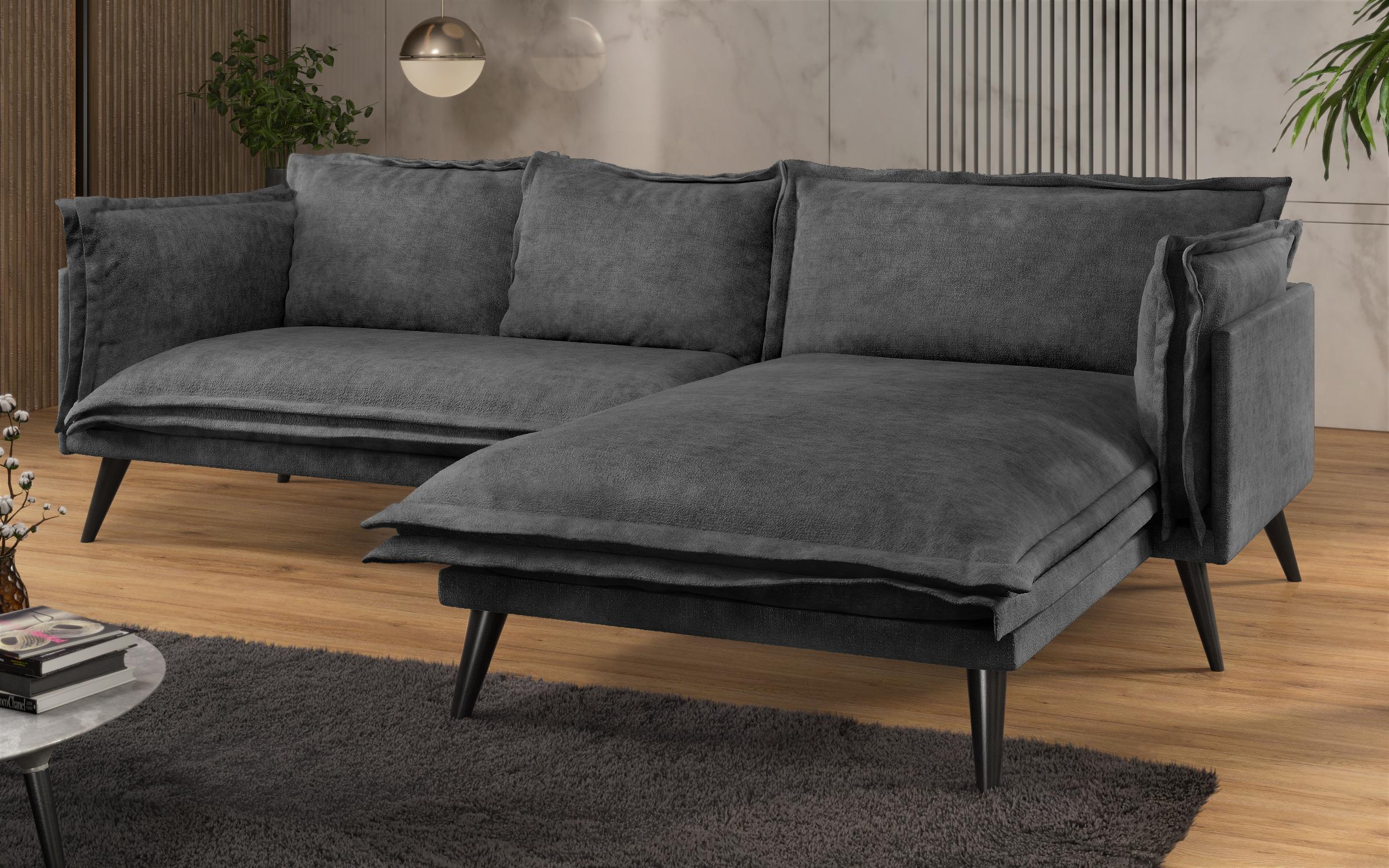 Угловой диван Альберто Extra, антрацит  3