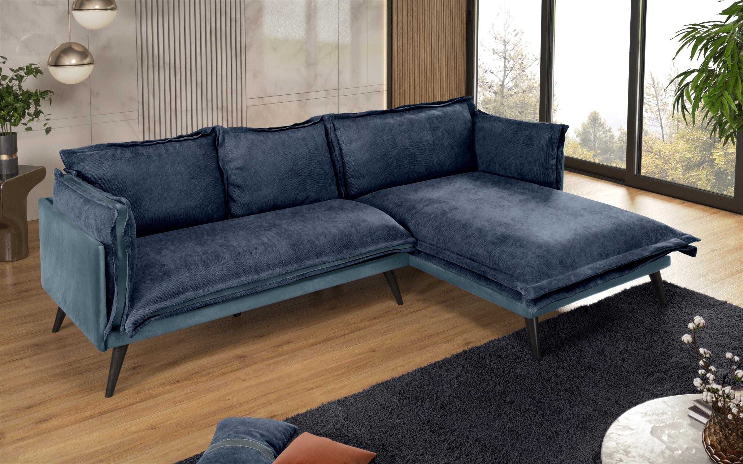 Coltar pentru living Alberto, albastru  4