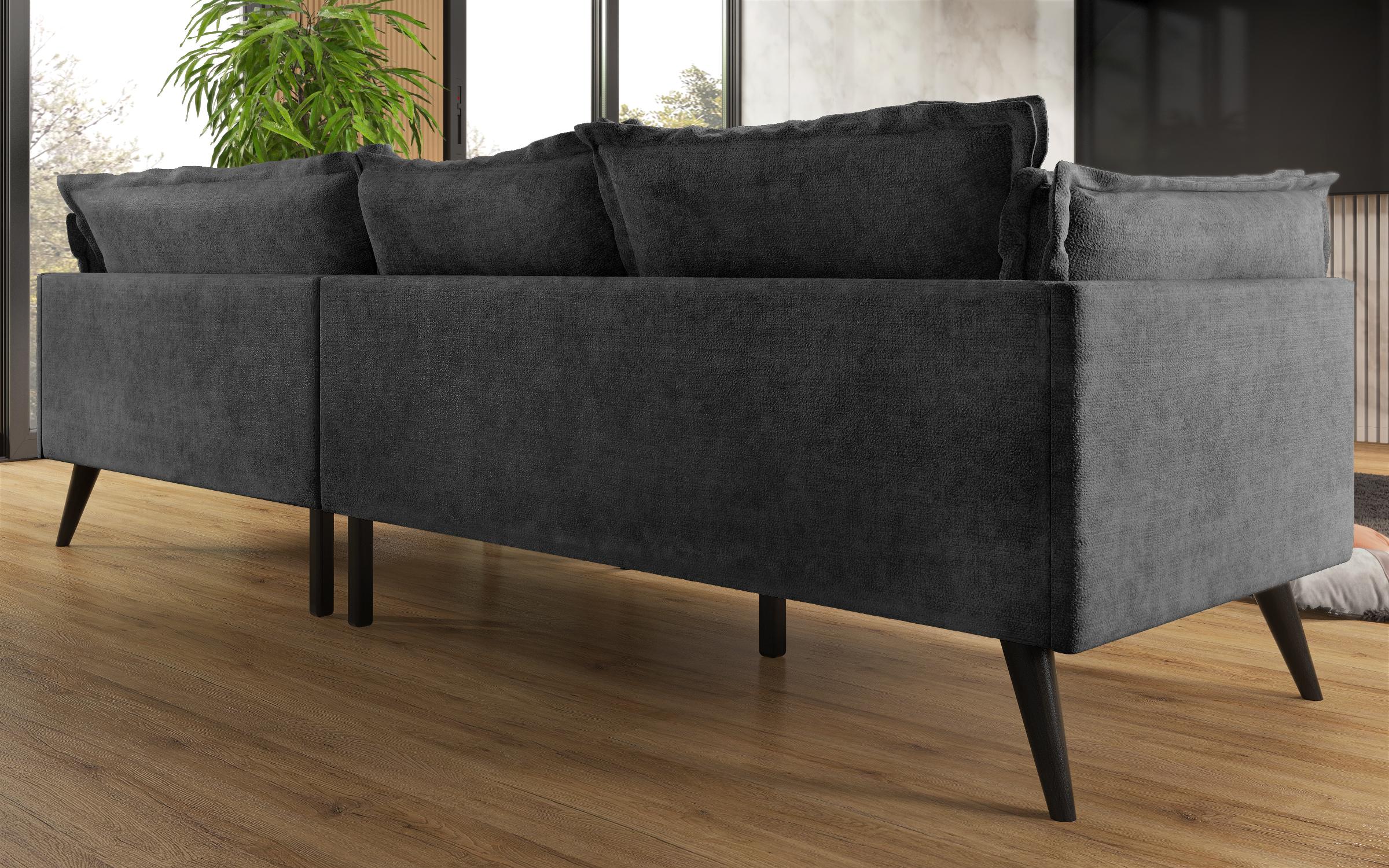 Угловой диван Альберто Extra, антрацит  6