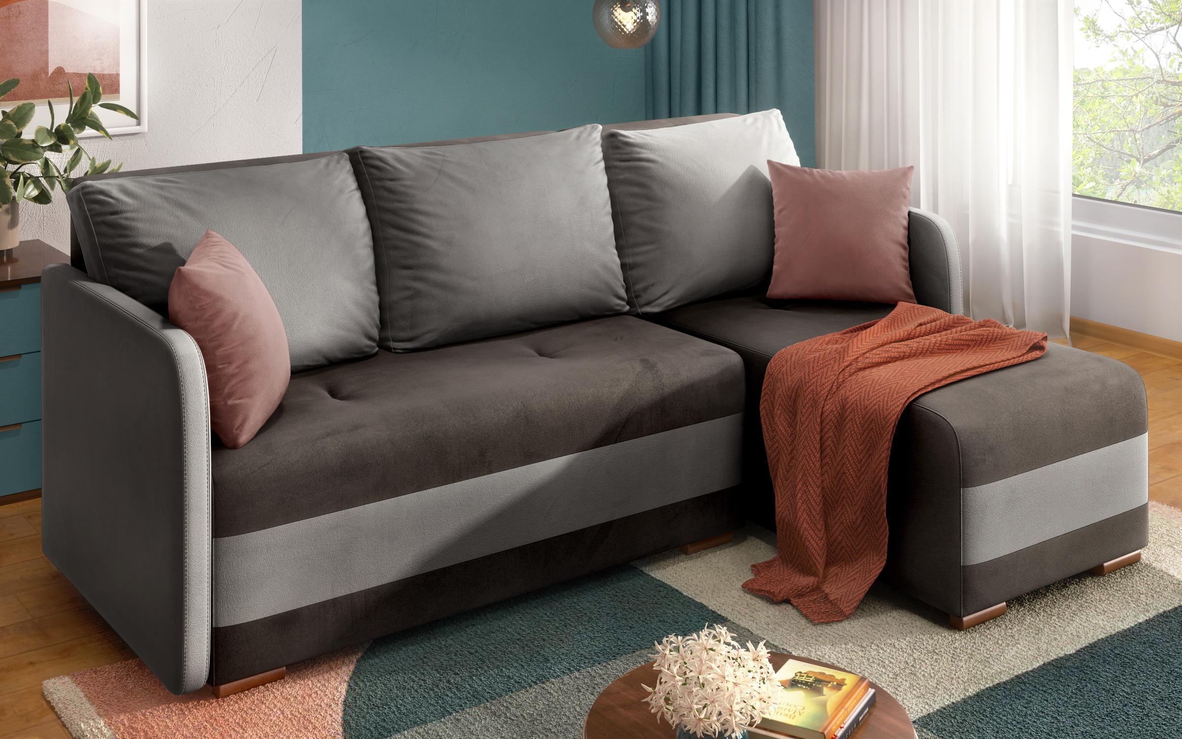 Coltar extensibil Alexa, grafit + gri +roz  4