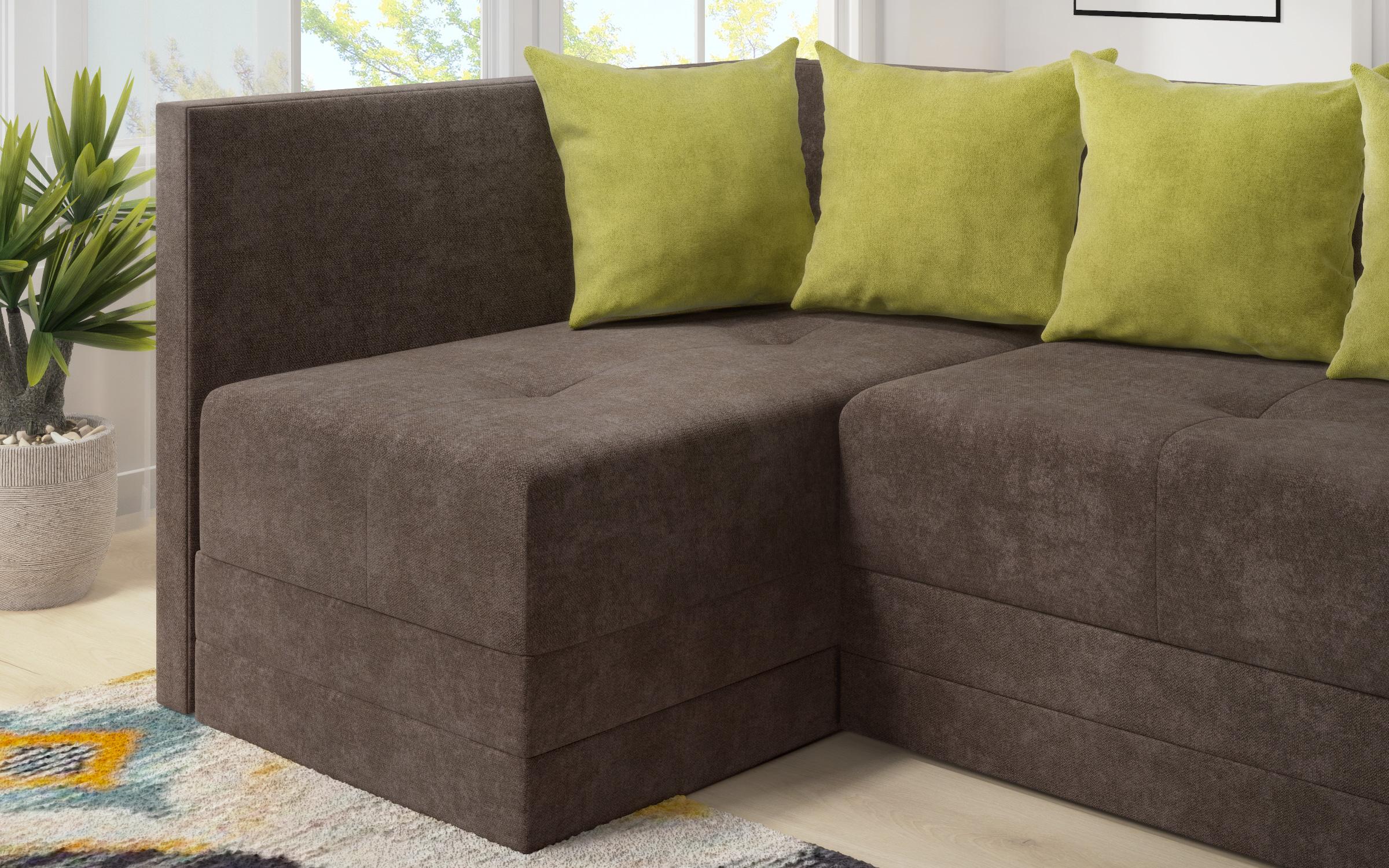 Coltar extensibil Alora, maro inchis + verde  7