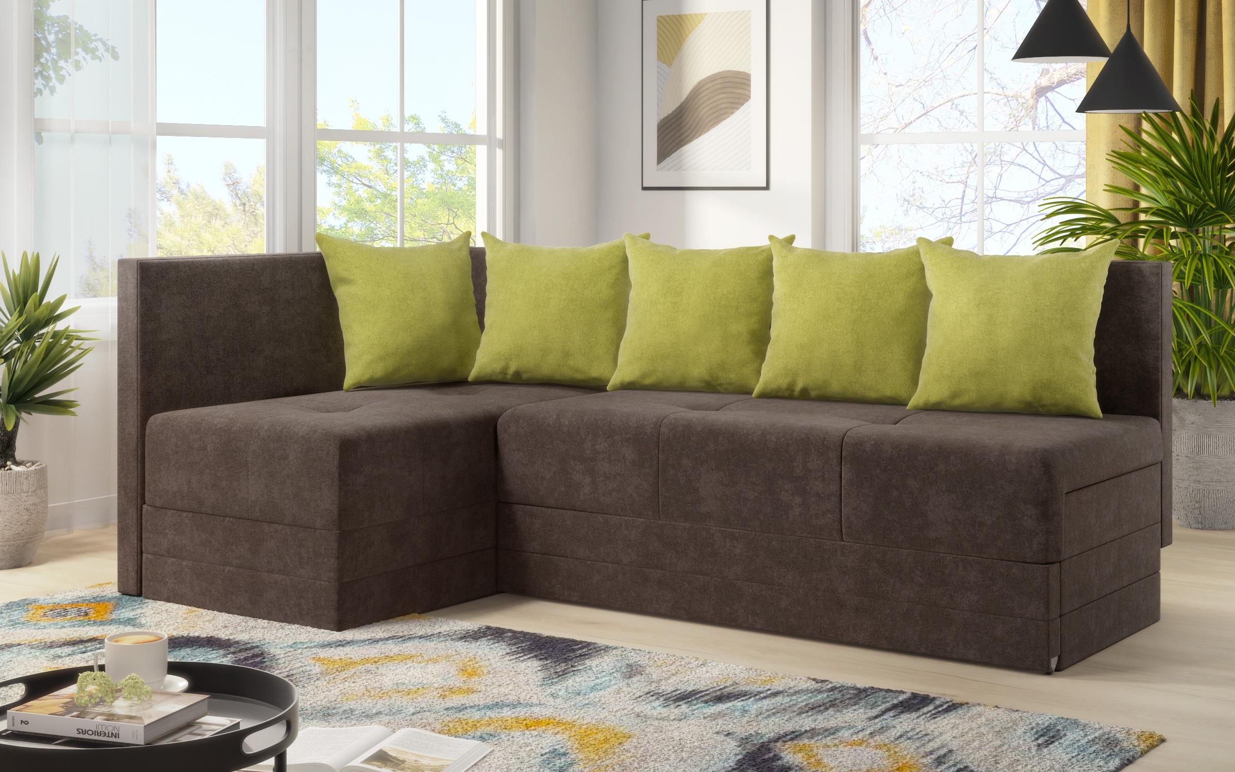 Coltar extensibil Alora, maro inchis + verde  3