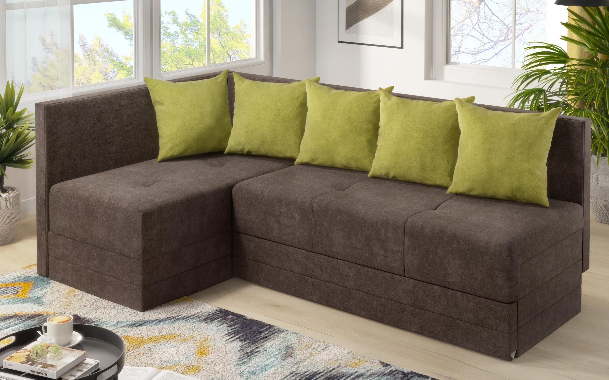 Coltar extensibil Alora, maro inchis + verde  4