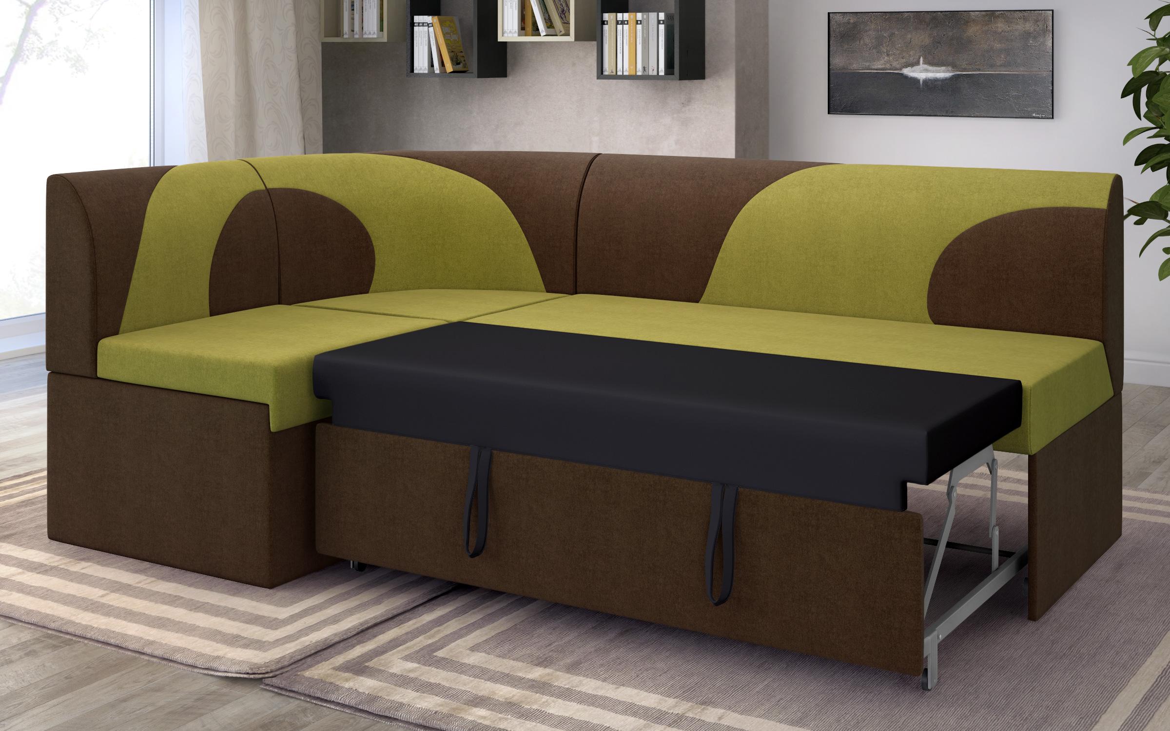 Coltar de bucatarie Ara, verde + maro  4