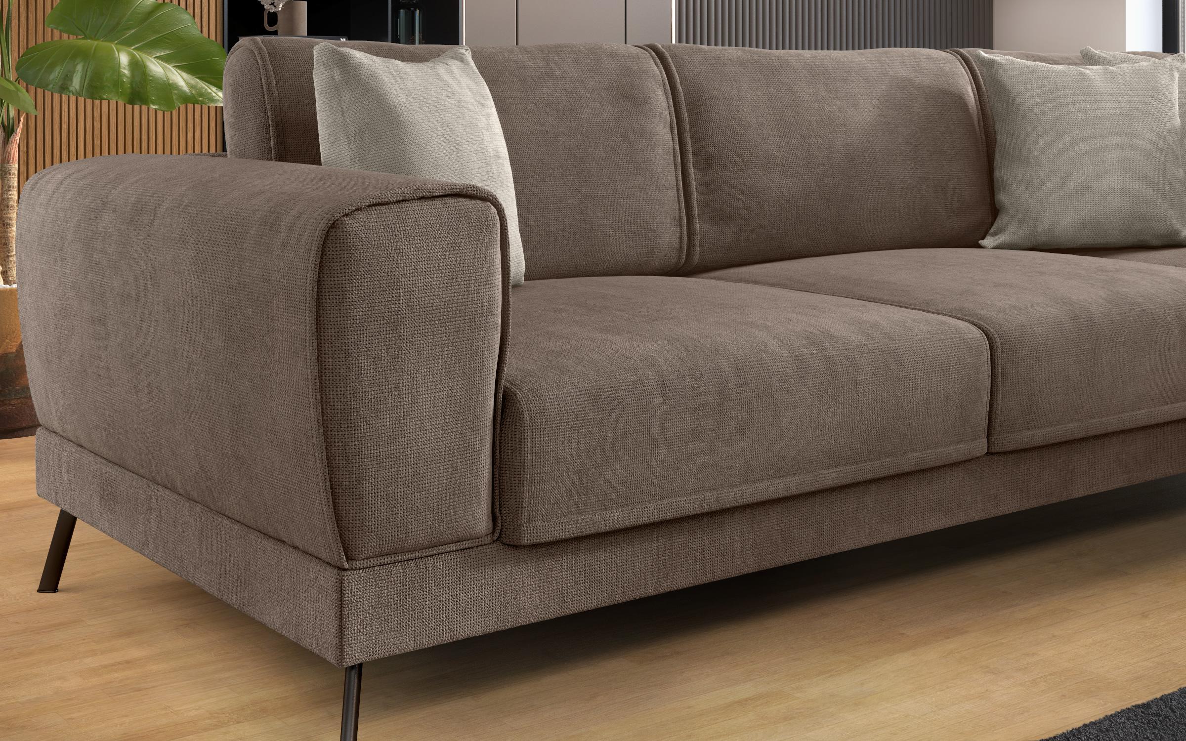 Coltar pentru living Aston, maro + bej  2