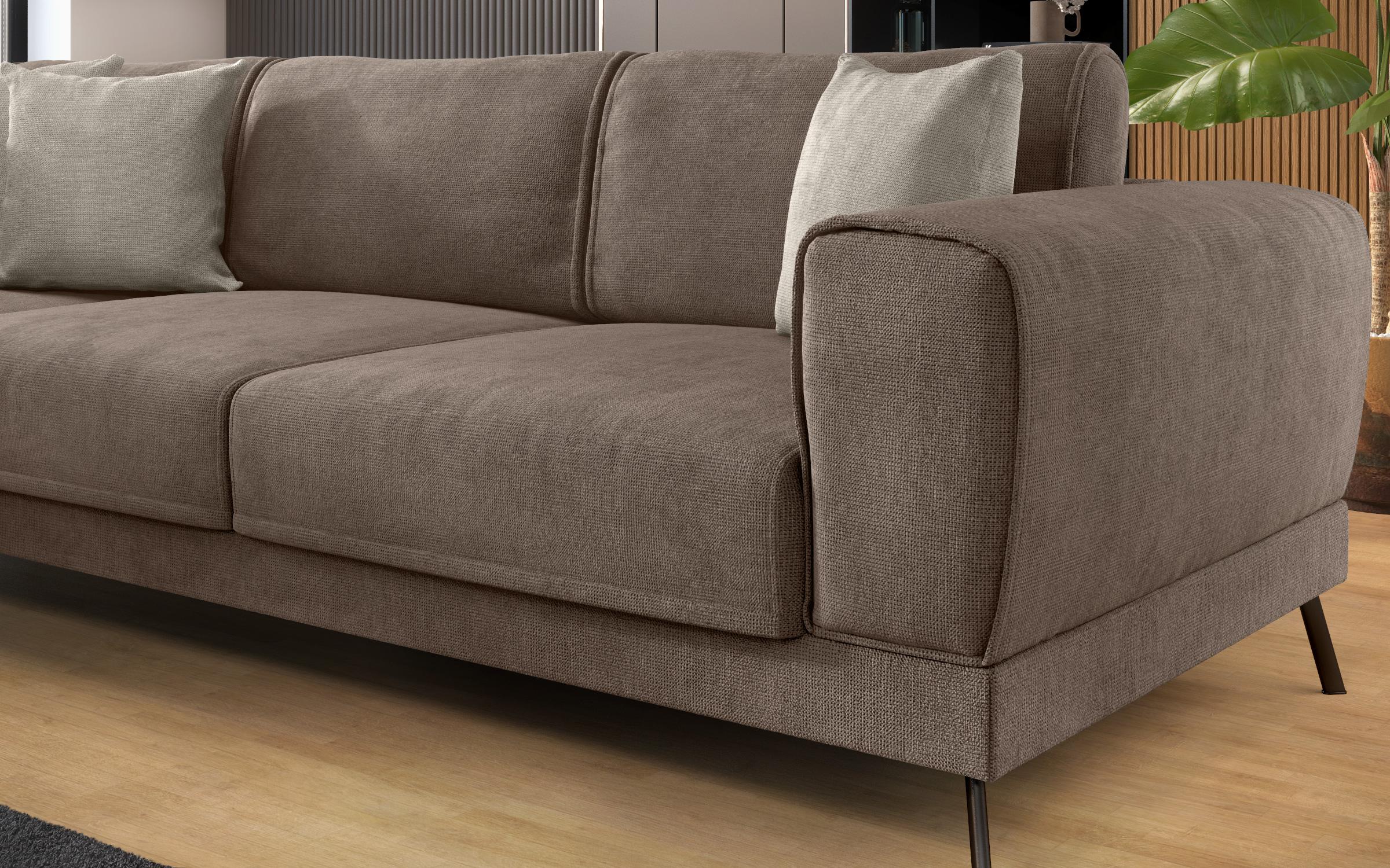 Coltar pentru living Aston, maro + bej  2