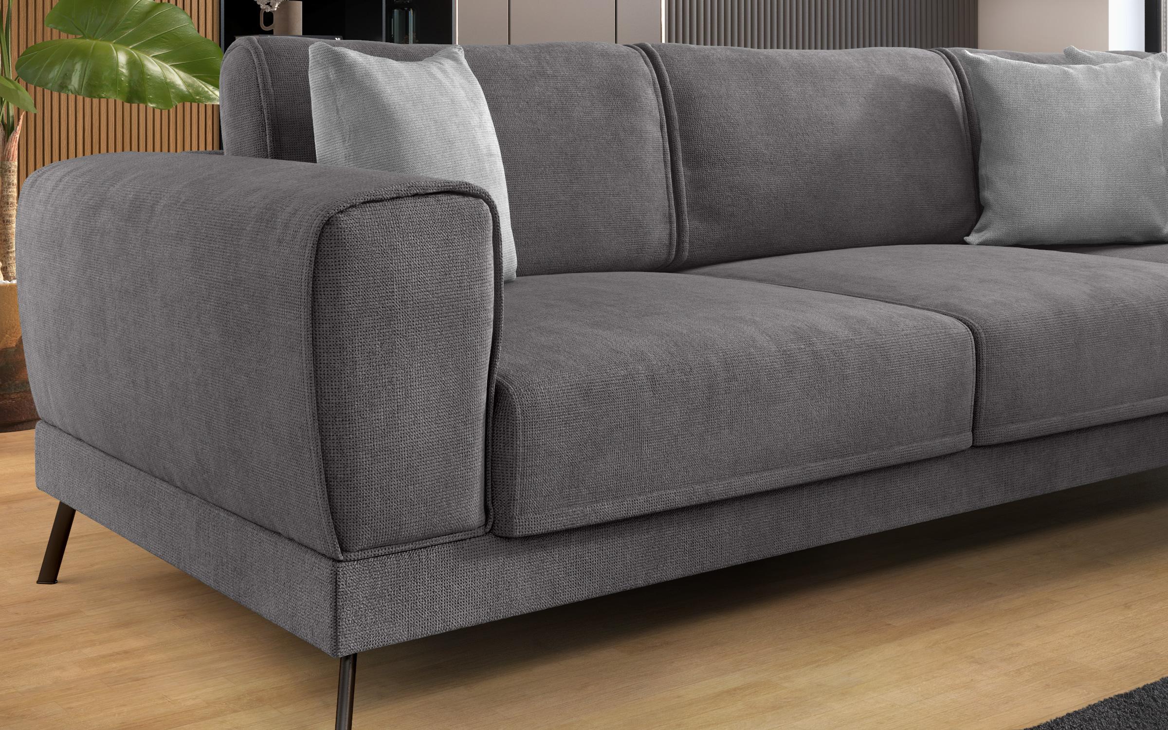 Coltar pentru living Aston, gri + gri deschis  3