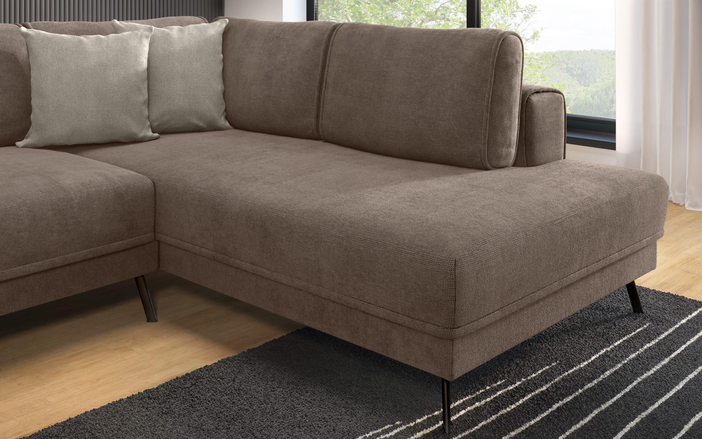 Coltar pentru living Aston, maro + bej  5