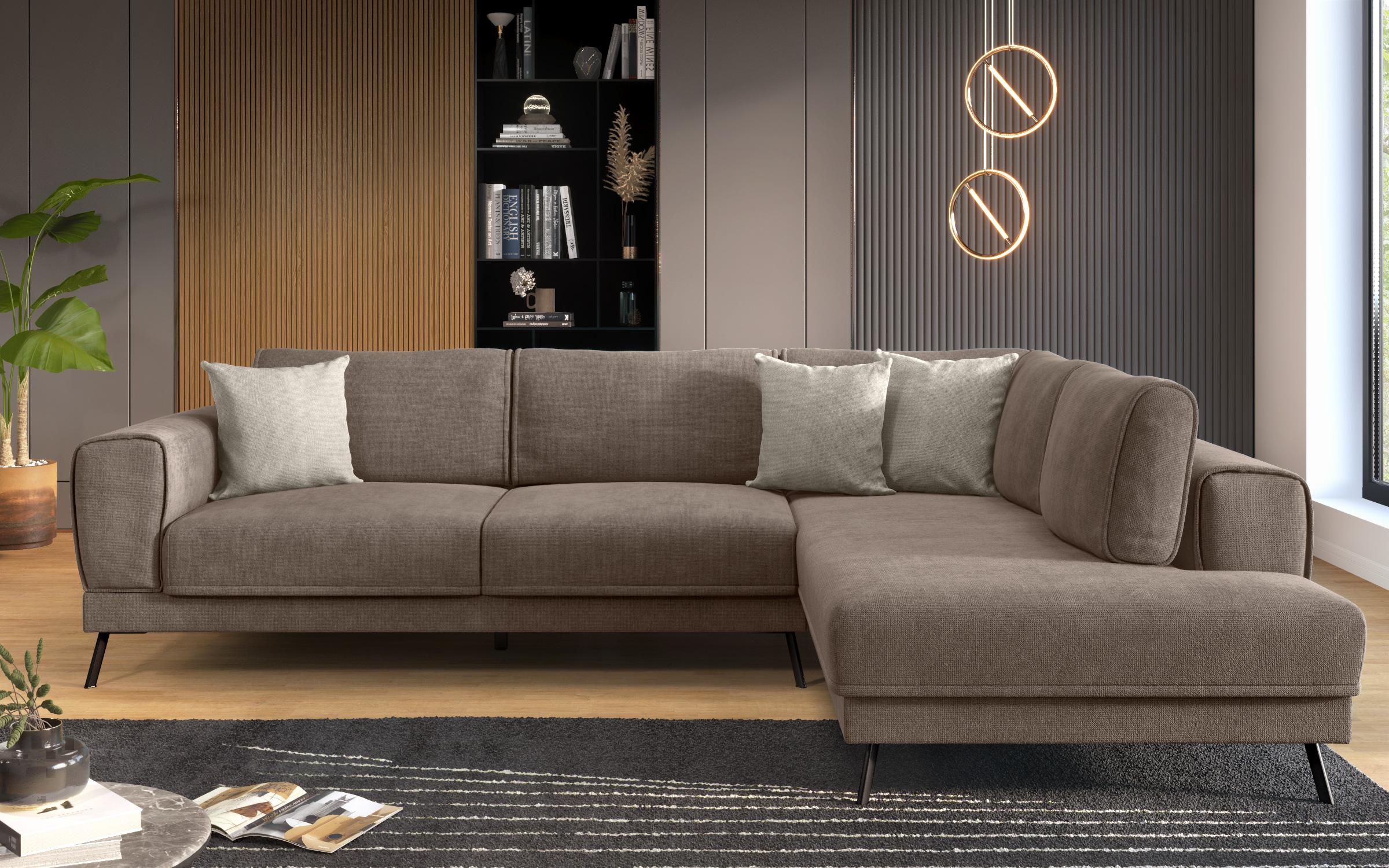 Coltar pentru living Aston, maro + bej  1
