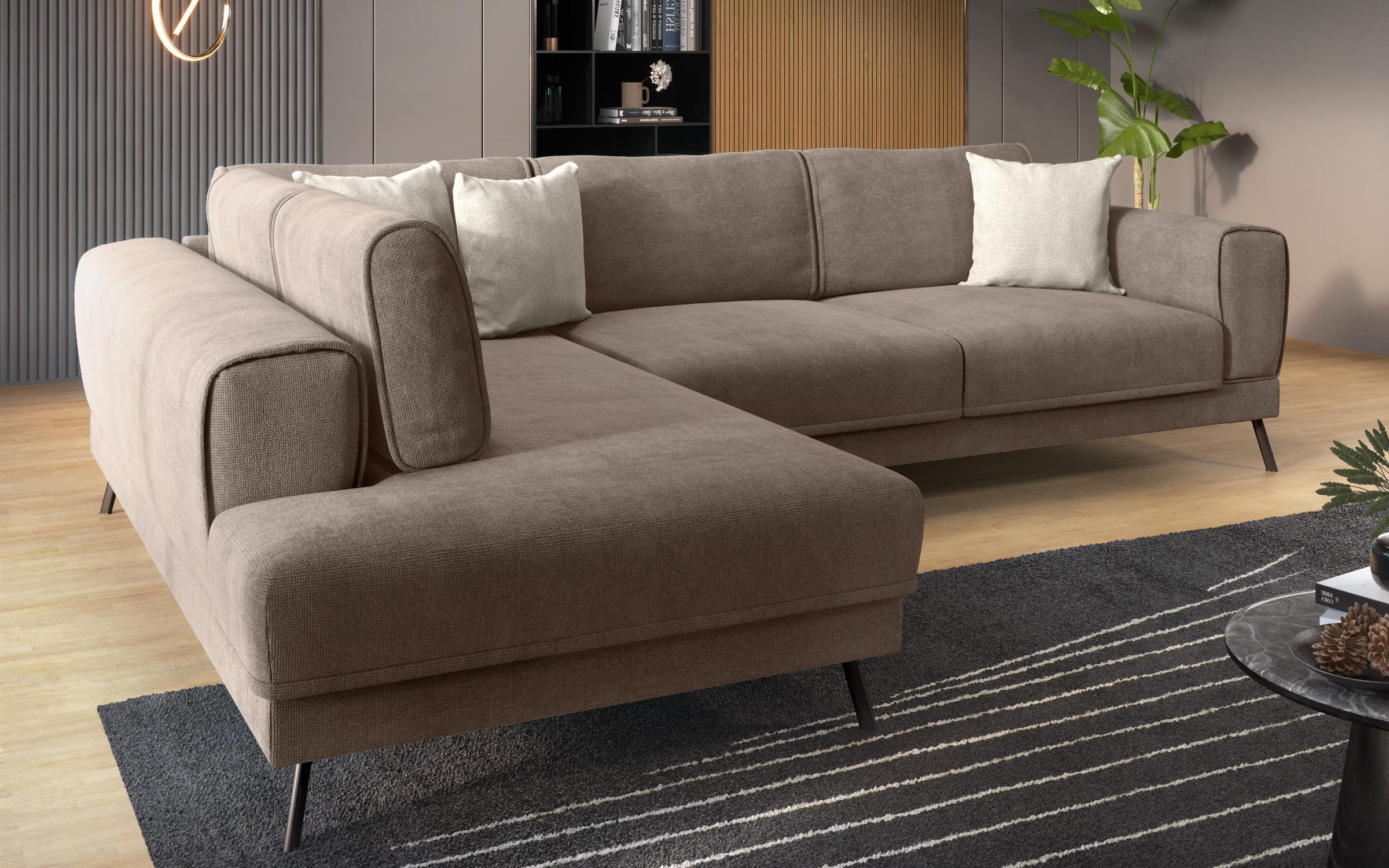 Coltar pentru living Aston, maro + bej  5