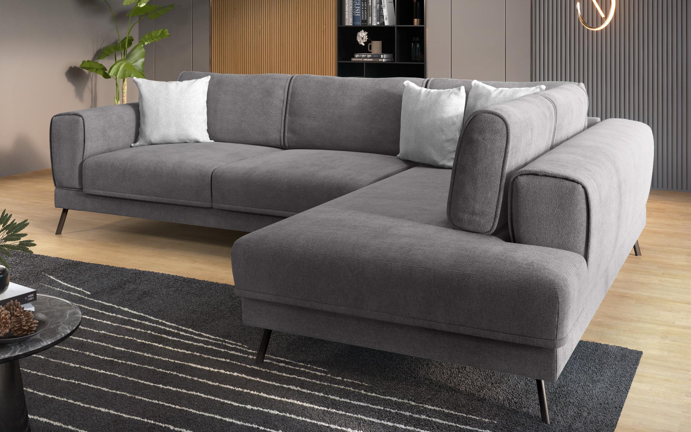 Coltar pentru living Aston, gri + gri deschis  5