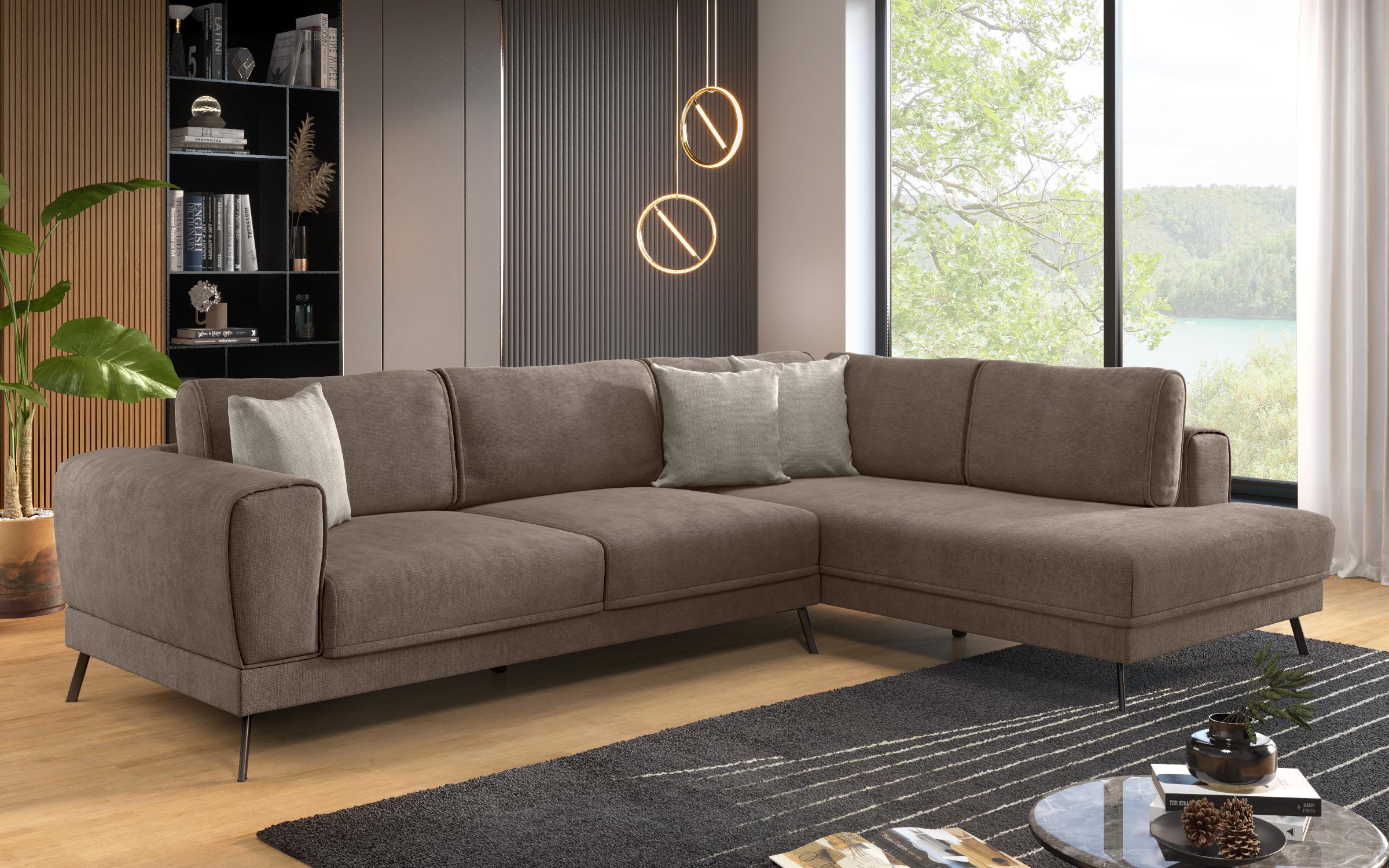 Coltar pentru living Aston, maro + bej  6