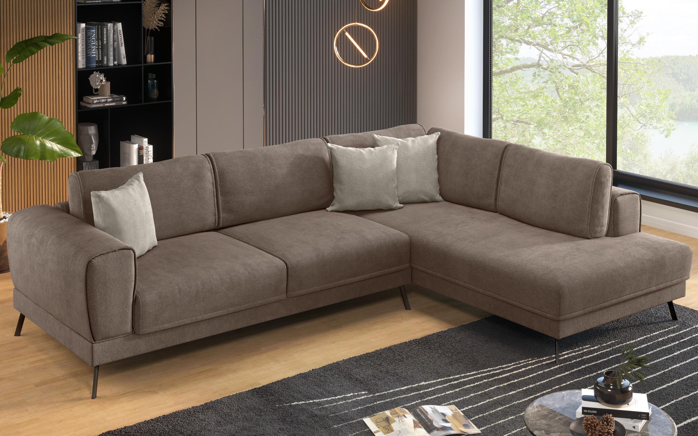 Coltar pentru living Aston, maro + bej  3