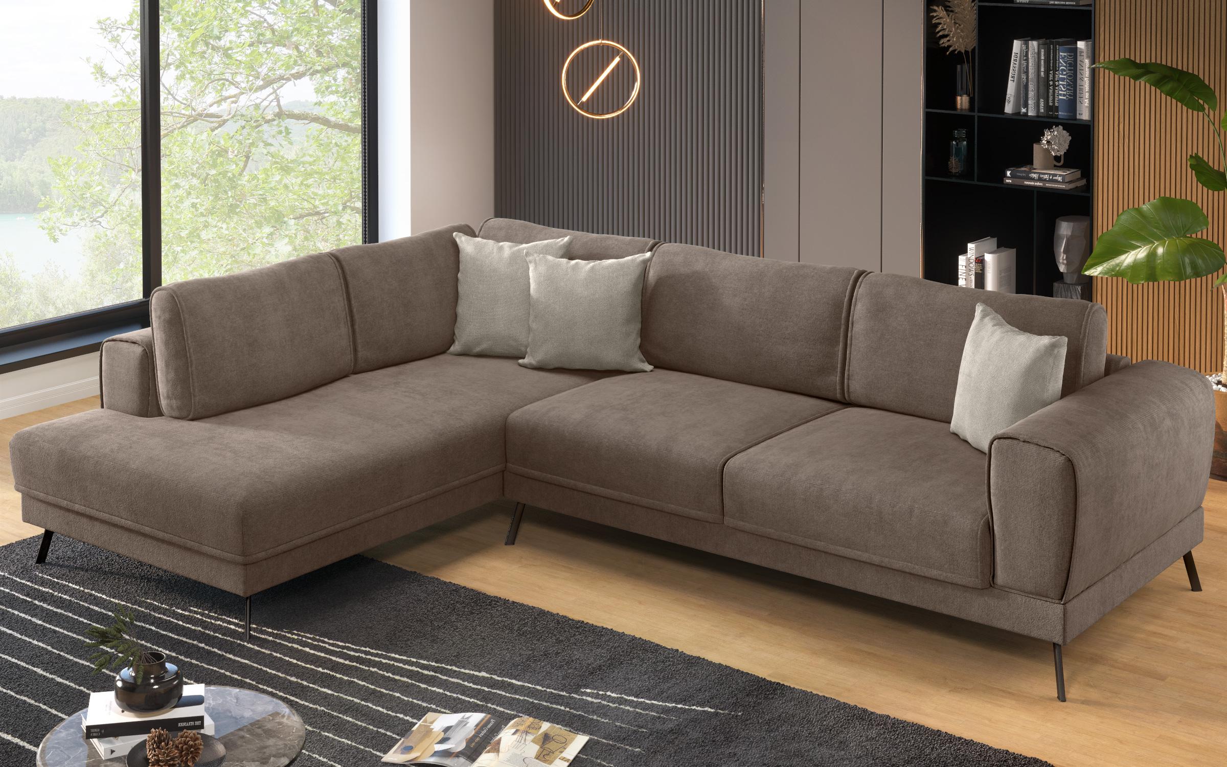 Coltar pentru living Aston, maro + bej  8