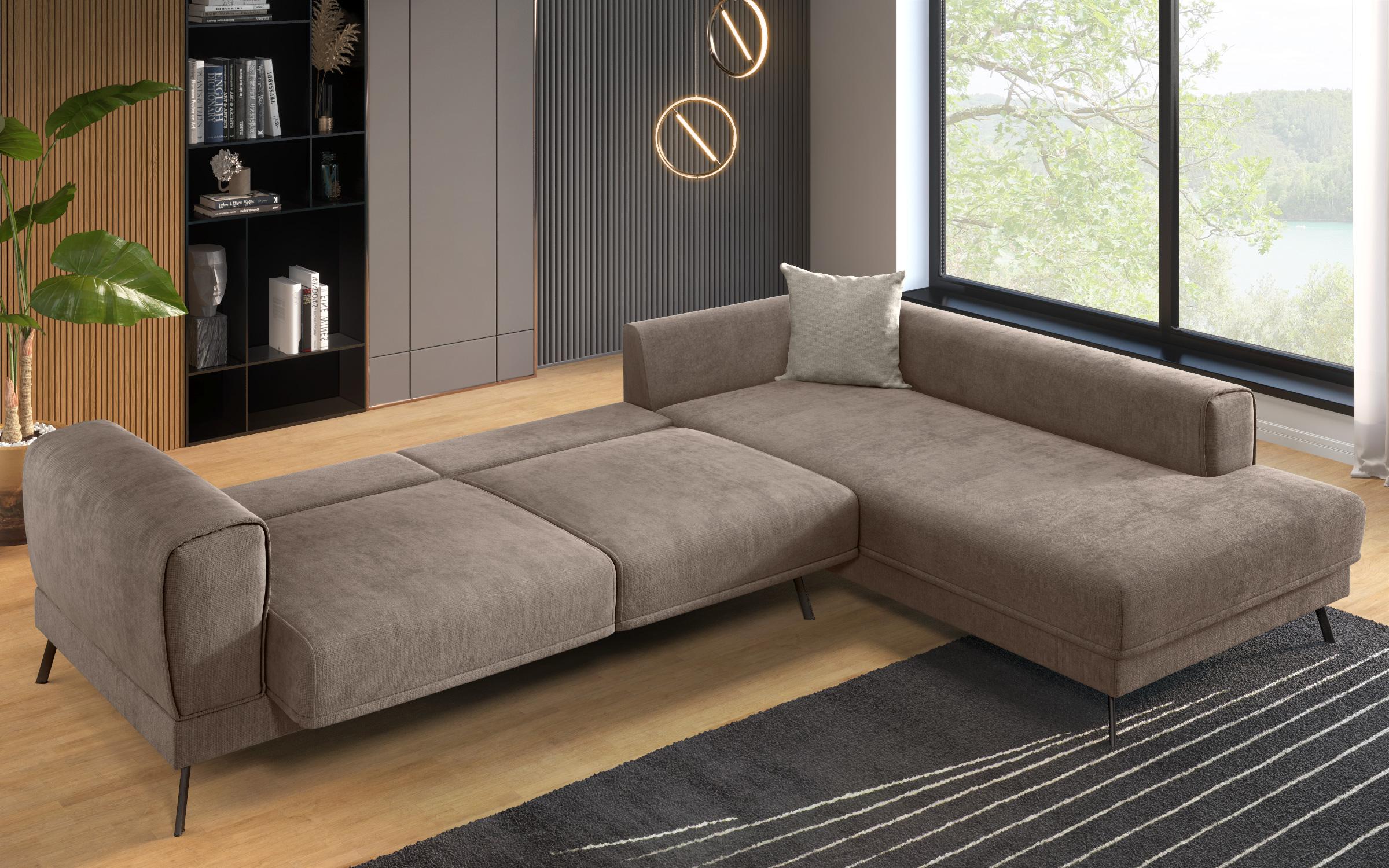 Coltar pentru living Aston, maro + bej  7