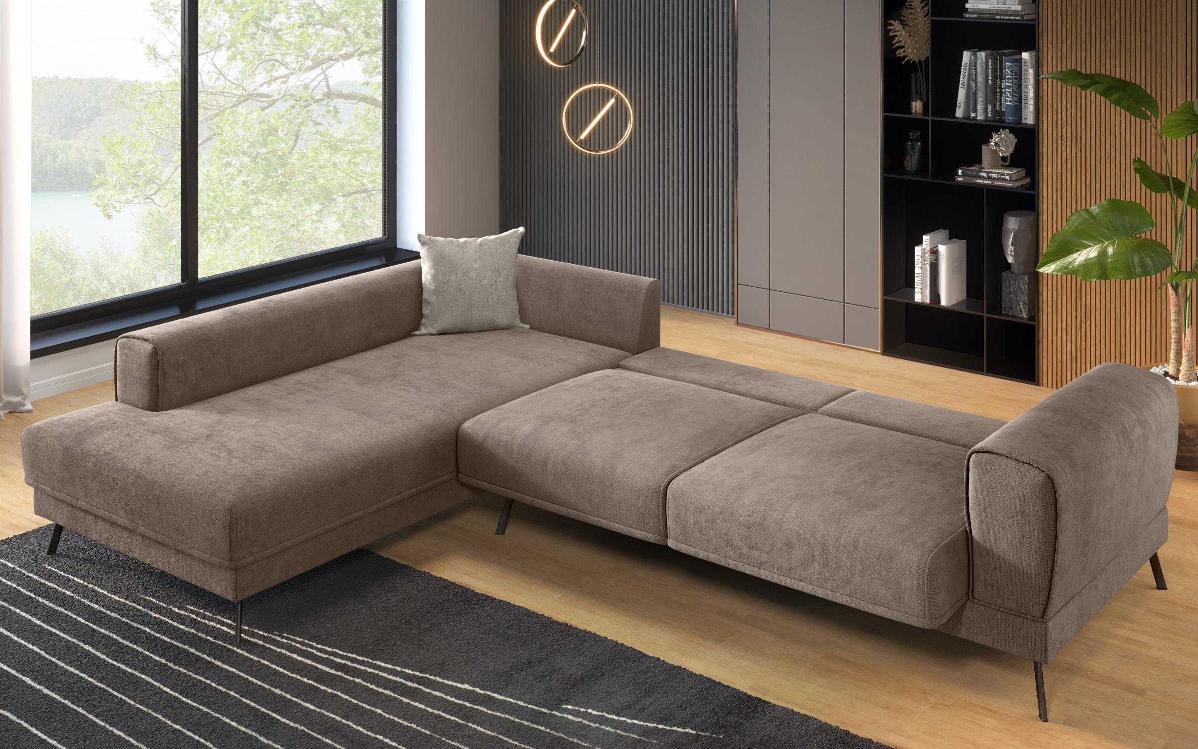 Coltar pentru living Aston, maro + bej  9
