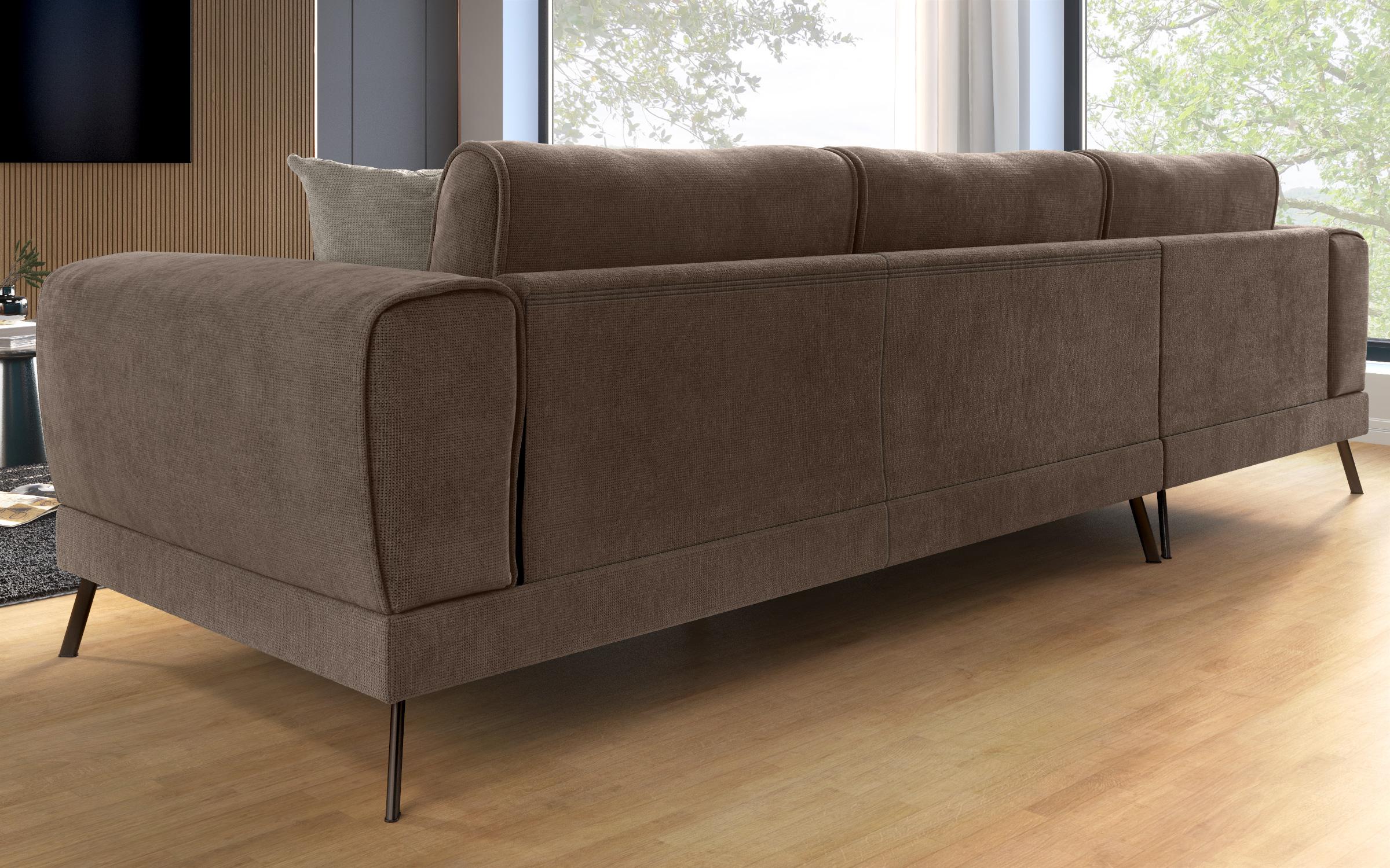 Coltar pentru living Aston, maro + bej  7