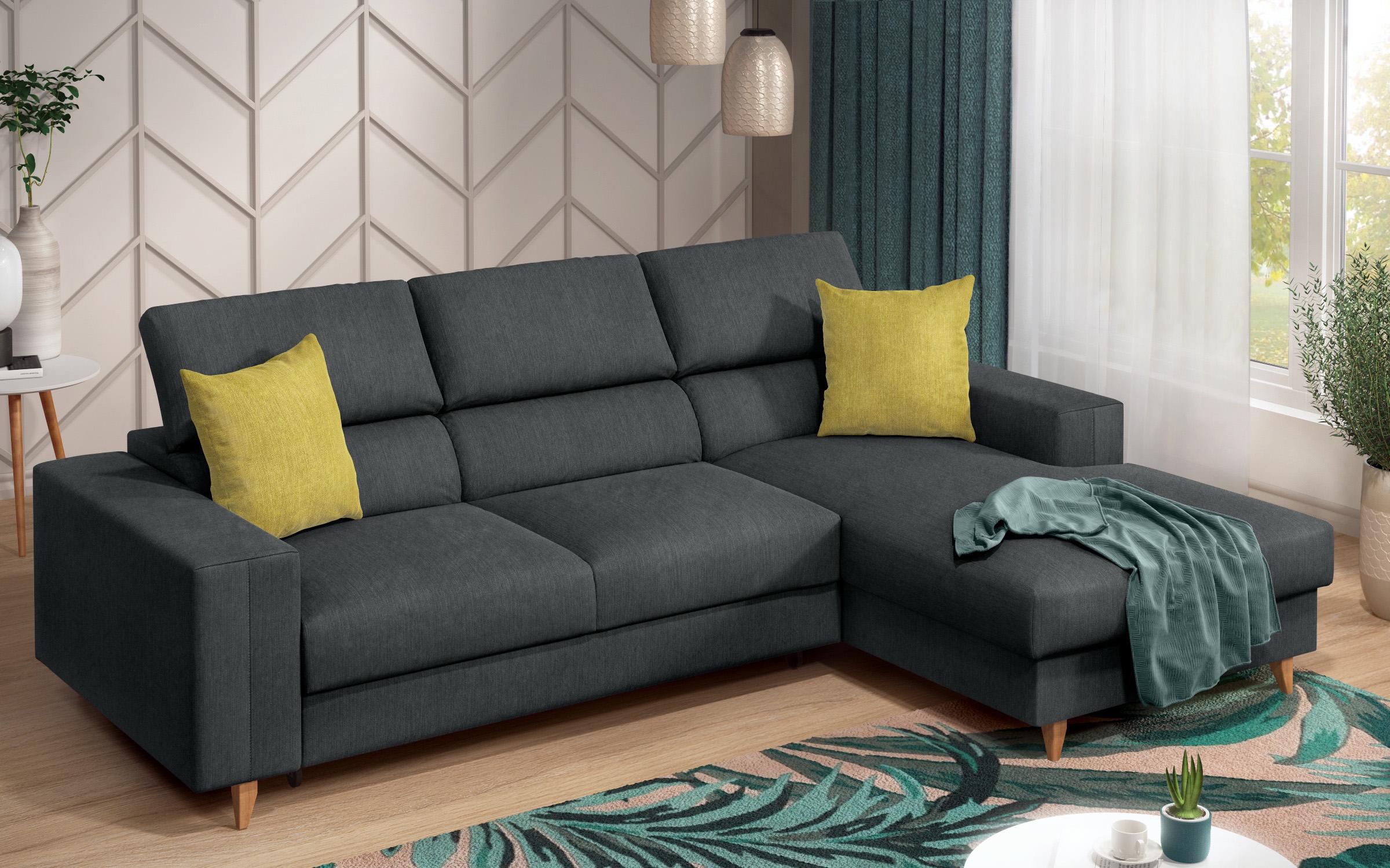 Coltar extensibil Avelino, gri + galben  4