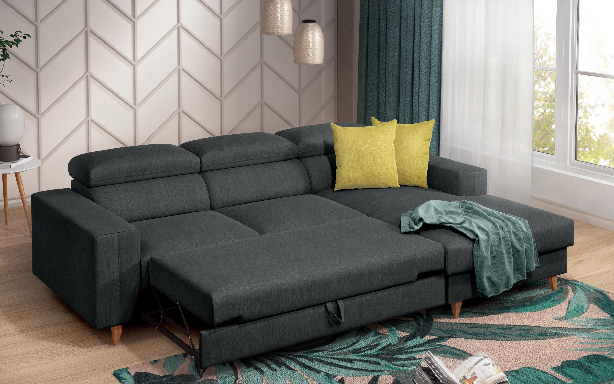 Coltar extensibil Avelino, gri + galben  10