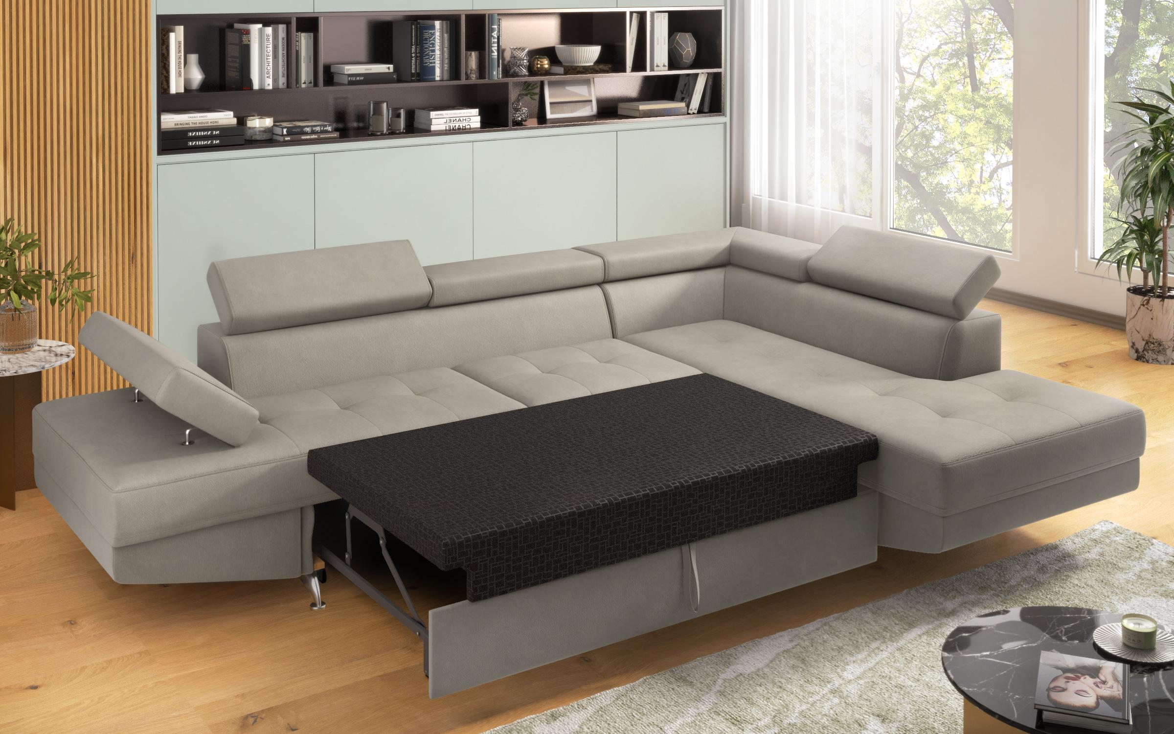 Coltar extensibil Bark, gri deschis  4
