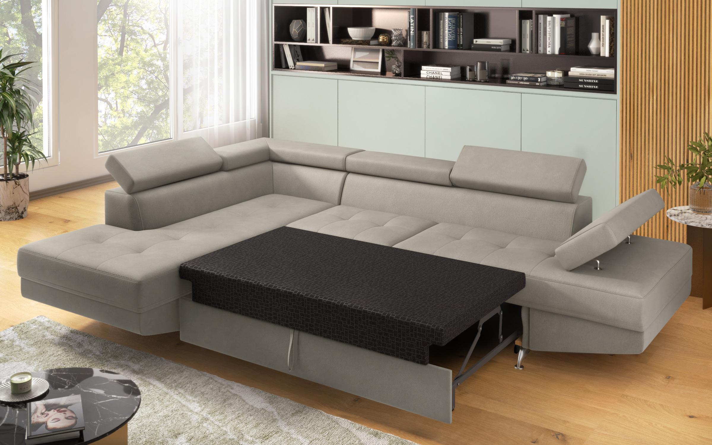 Coltar extensibil Bark, gri deschis  3