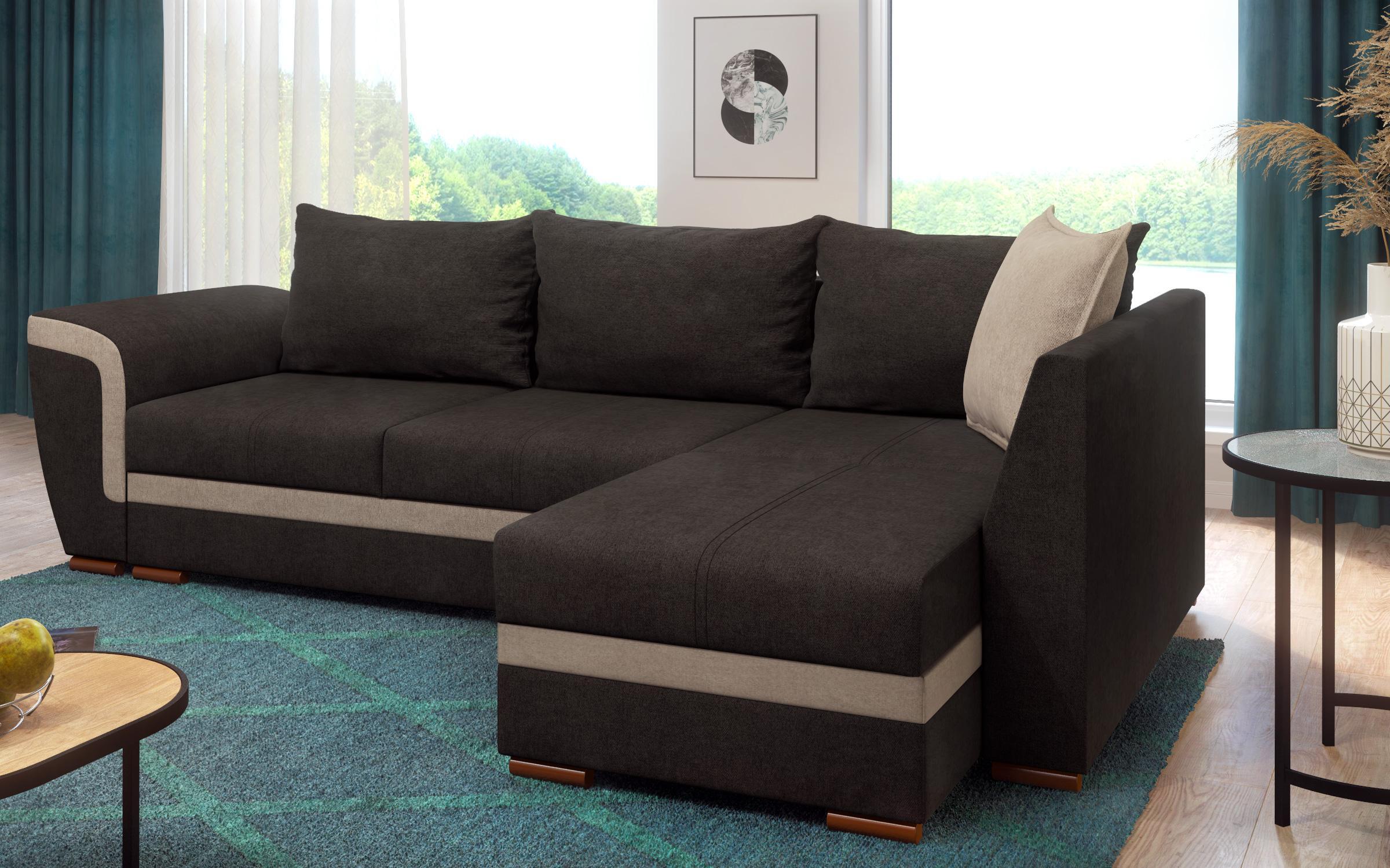 Coltar extensibil Berlin, gri-maroniu + bej  4