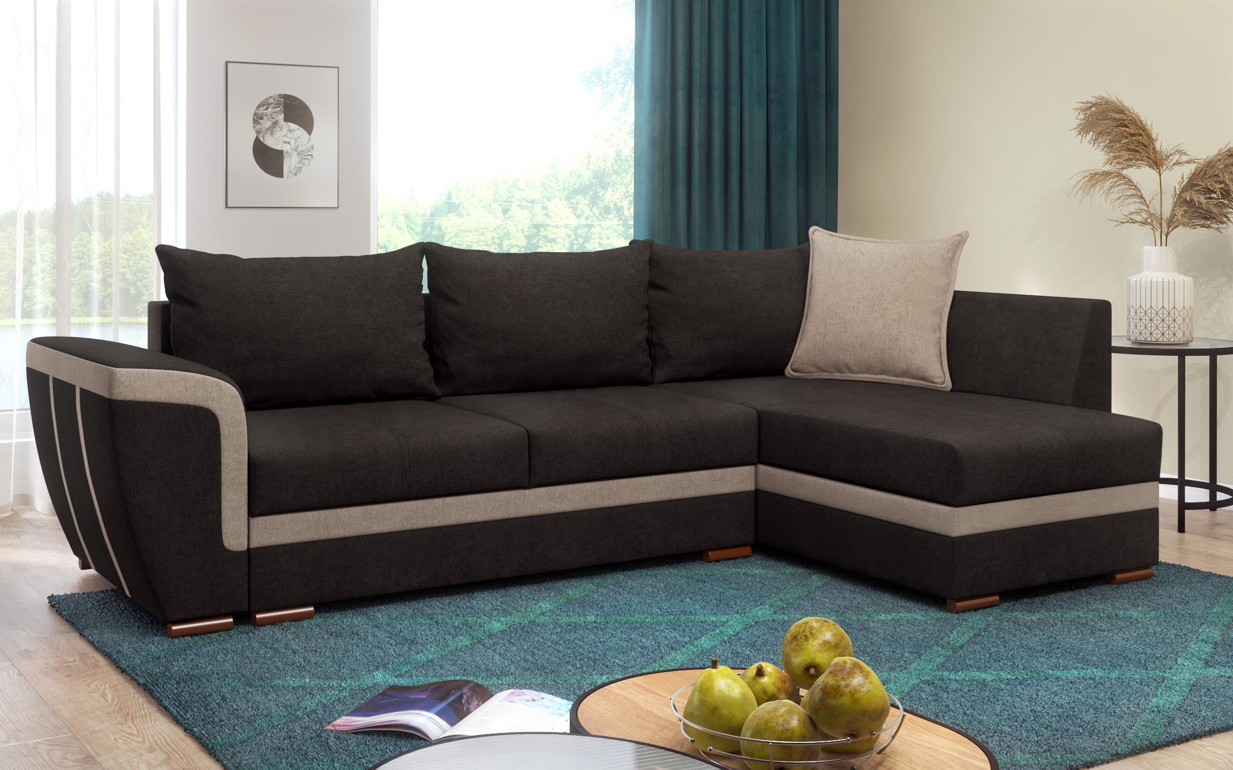 Coltar extensibil Berlin, gri-maroniu + bej  3