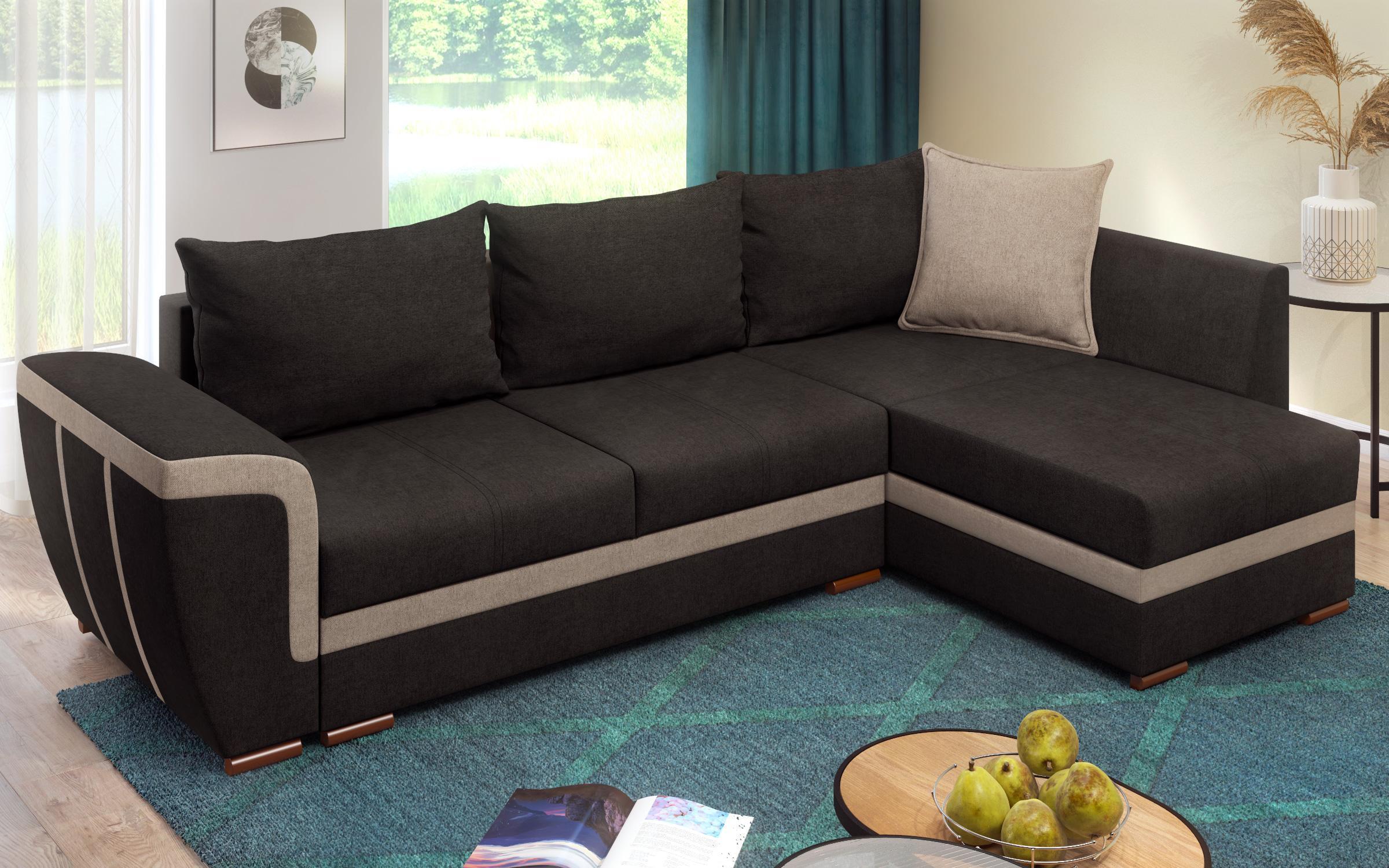 Coltar extensibil Berlin, gri-maroniu + bej  5