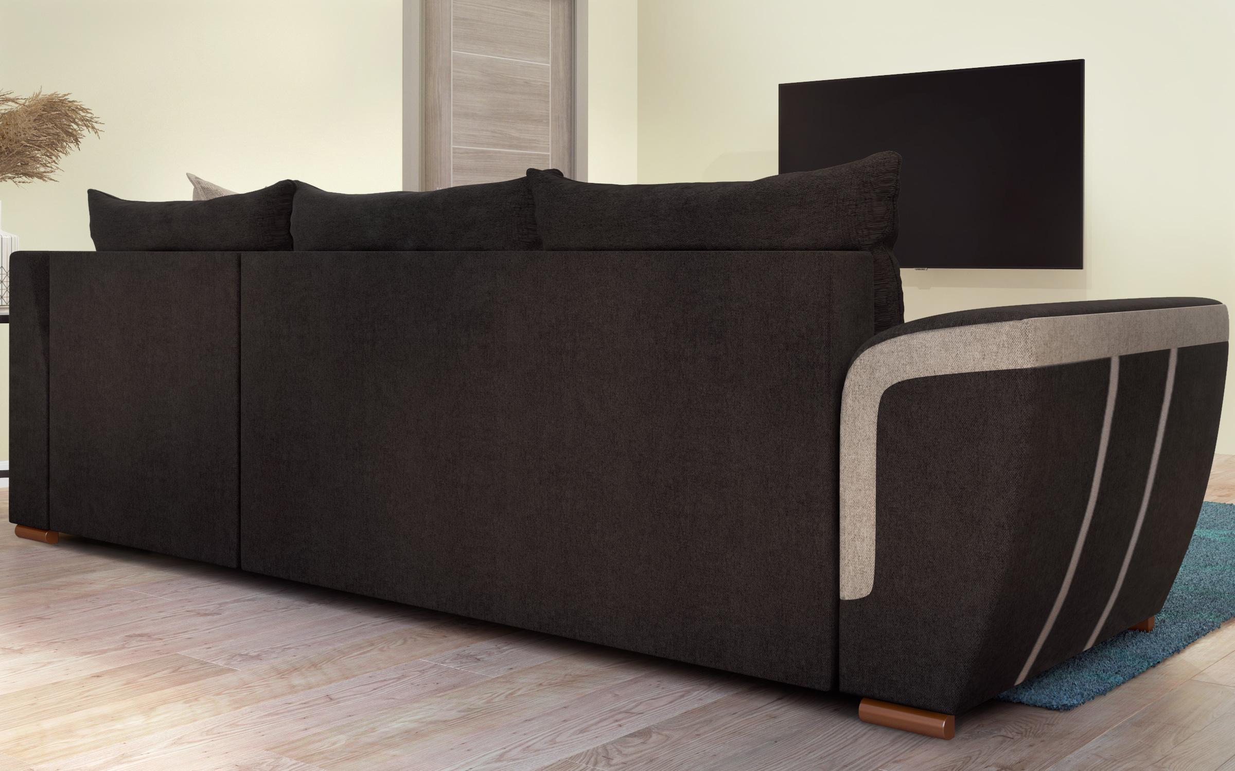 Coltar extensibil Berlin, gri-maroniu + bej  9