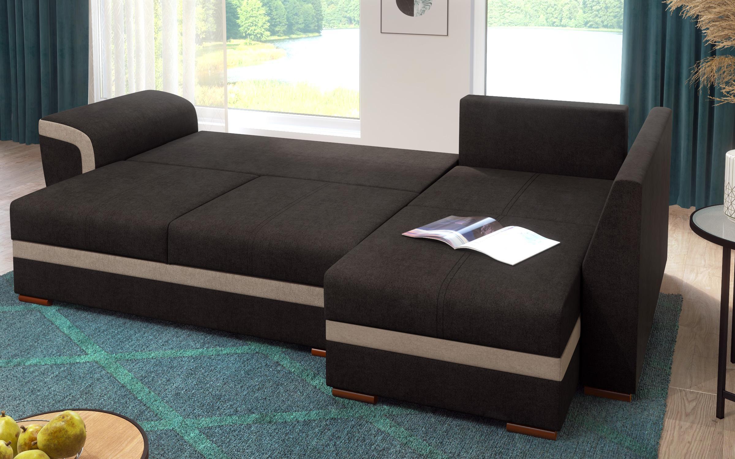 Coltar extensibil Berlin, gri-maroniu + bej  7