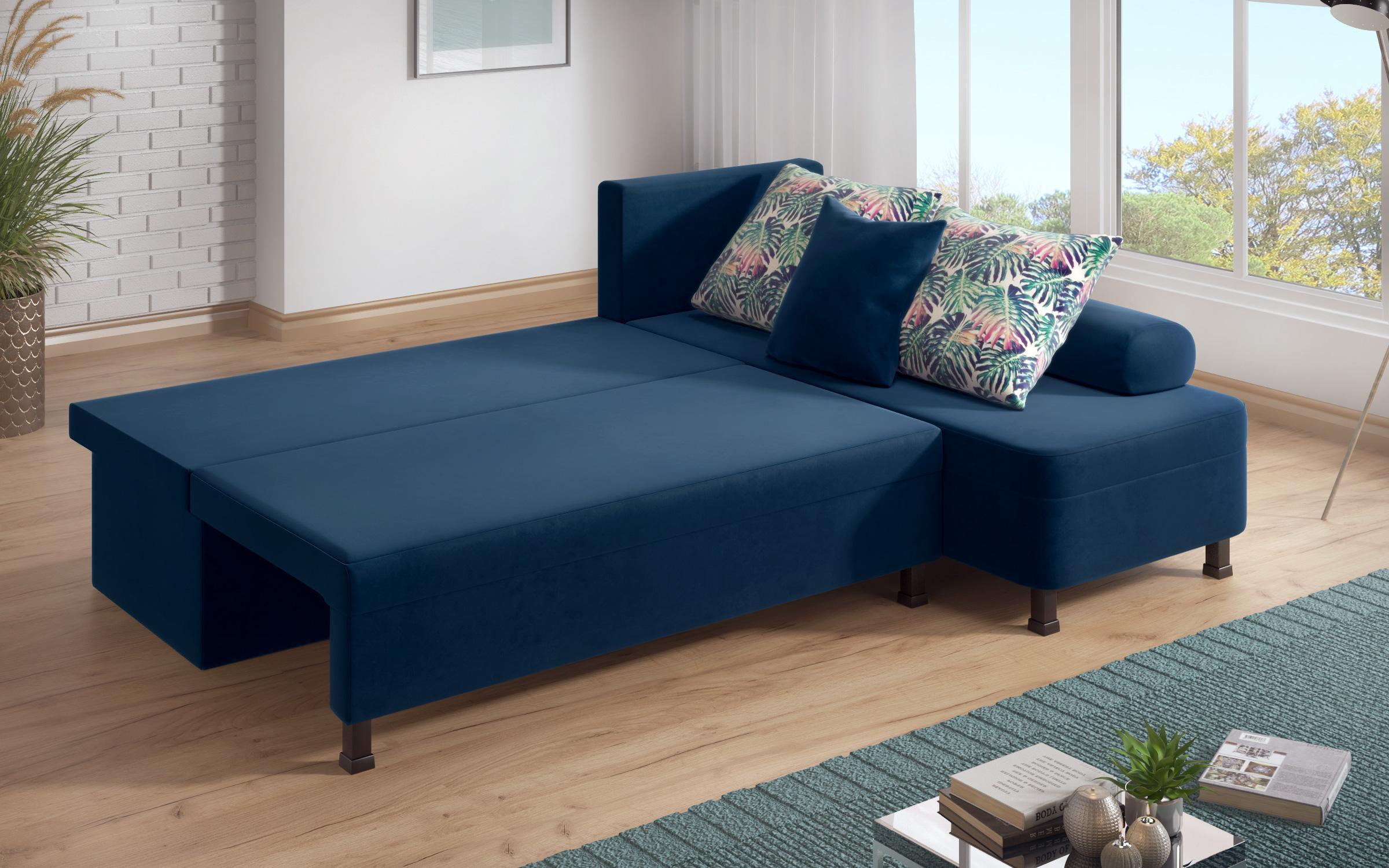 Раскладной угловой диван Дэнни М, темно-синий  6