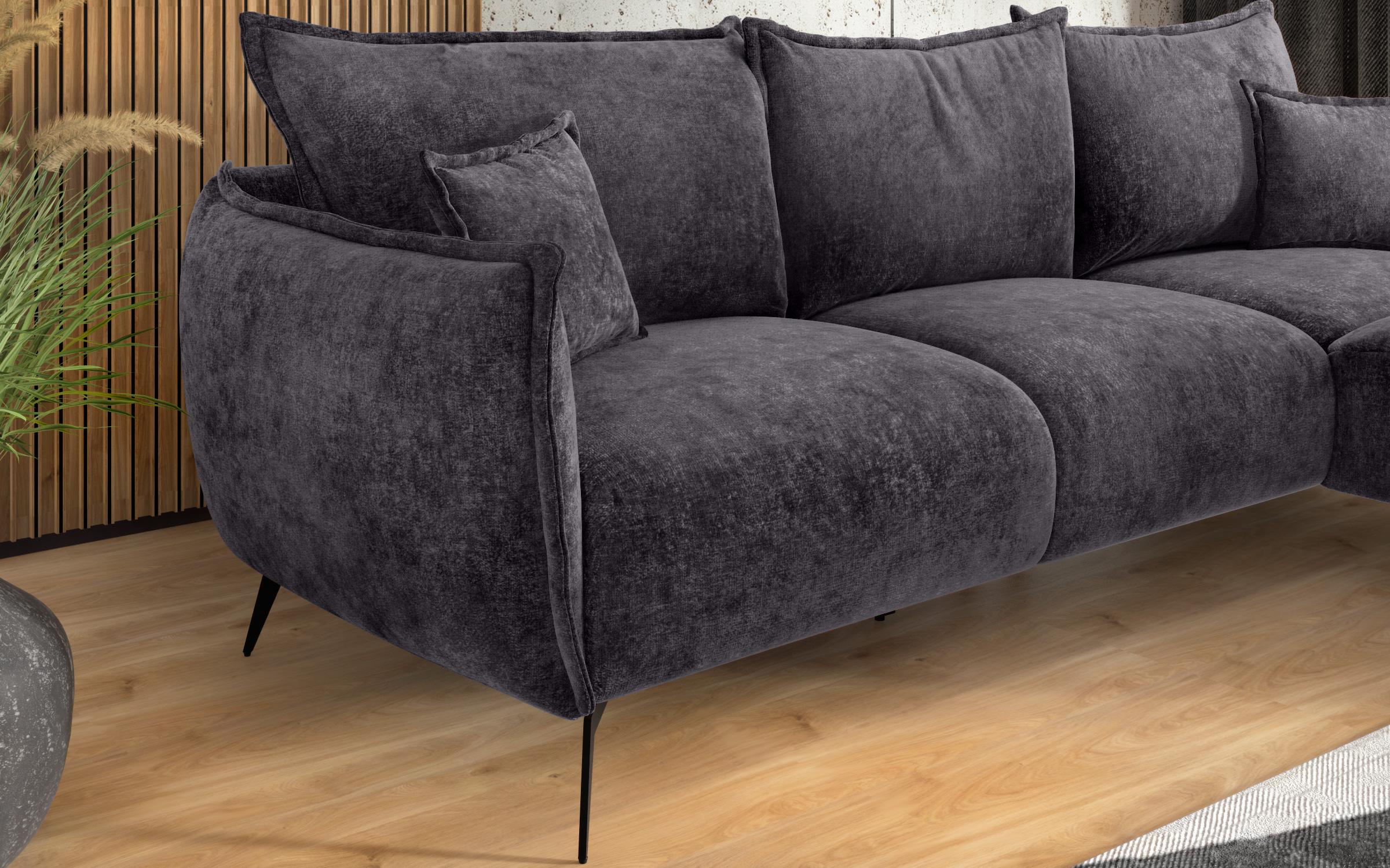 Угловой диван Гала, темно-серый  4