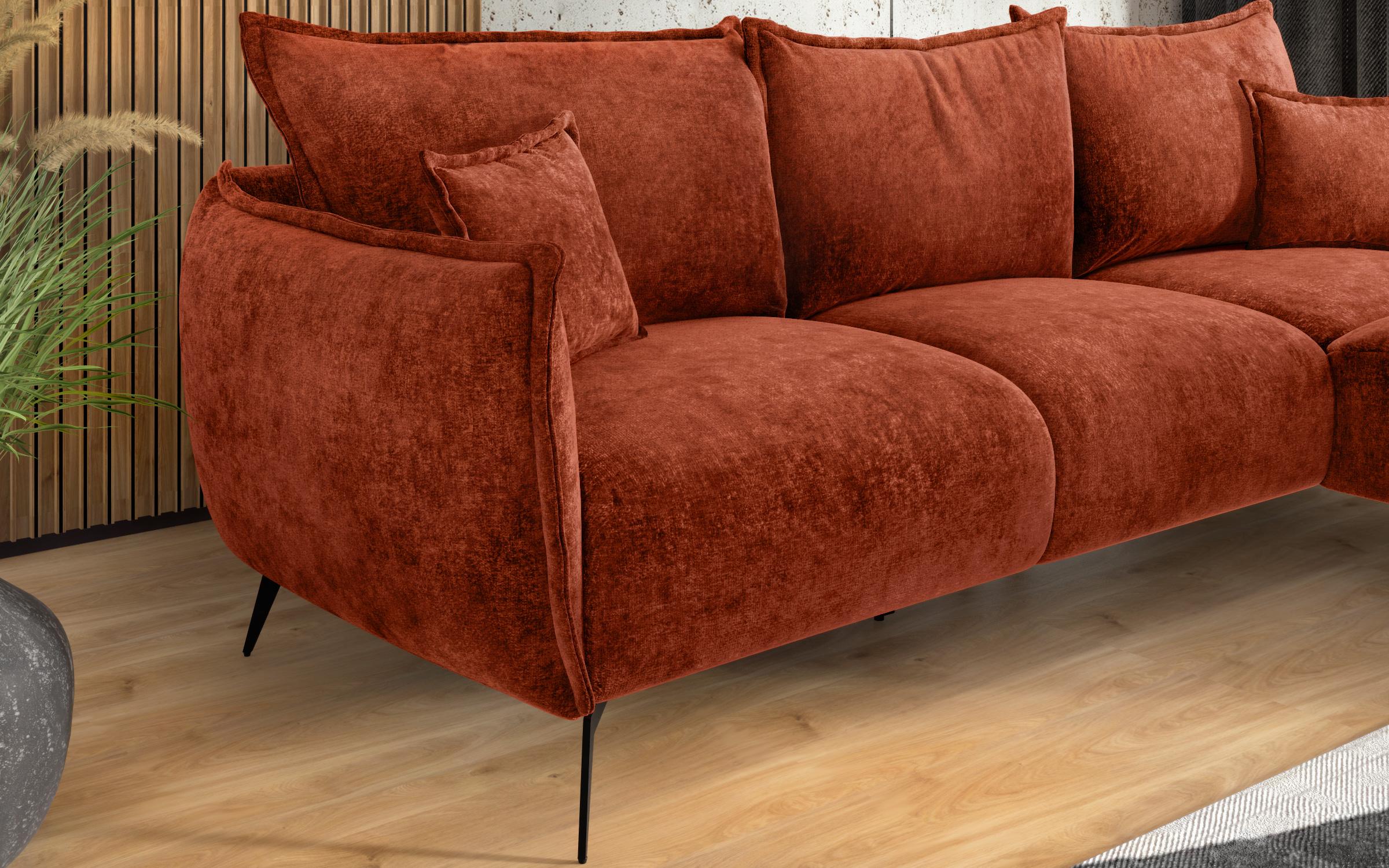 Угловой диван Гала, оранжевый  5